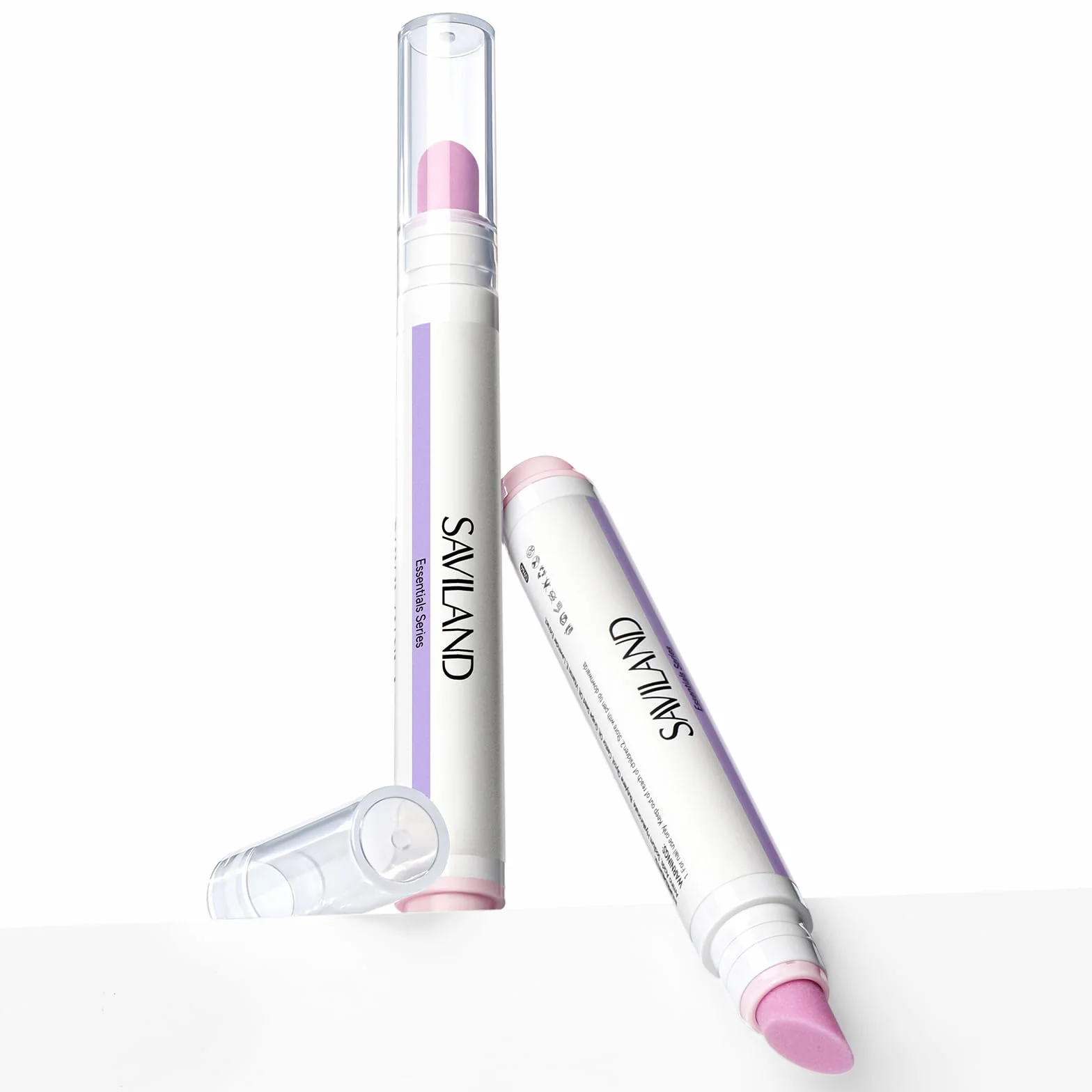 SAVILAND 3 in 1 Penna per Cuticole, 2 pezzi Cuticle Scrub Penna per Rimuovi Cuticole e Olio per Cuticole con Punta Ceramica per Pellicine, Unghie Screpolate e Secche