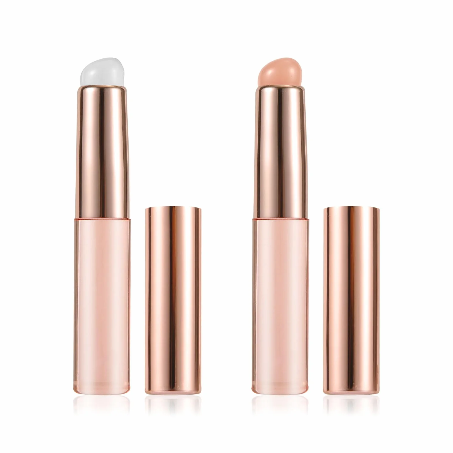 2 Pezzi Pennello per Labbra in Silicone, Applicatore Maschera Labbra con Cappuccio Multifunzionale Pennello Trucco per Rossetti Lucidalabbra Balsamo Labbra Correttore e Nail