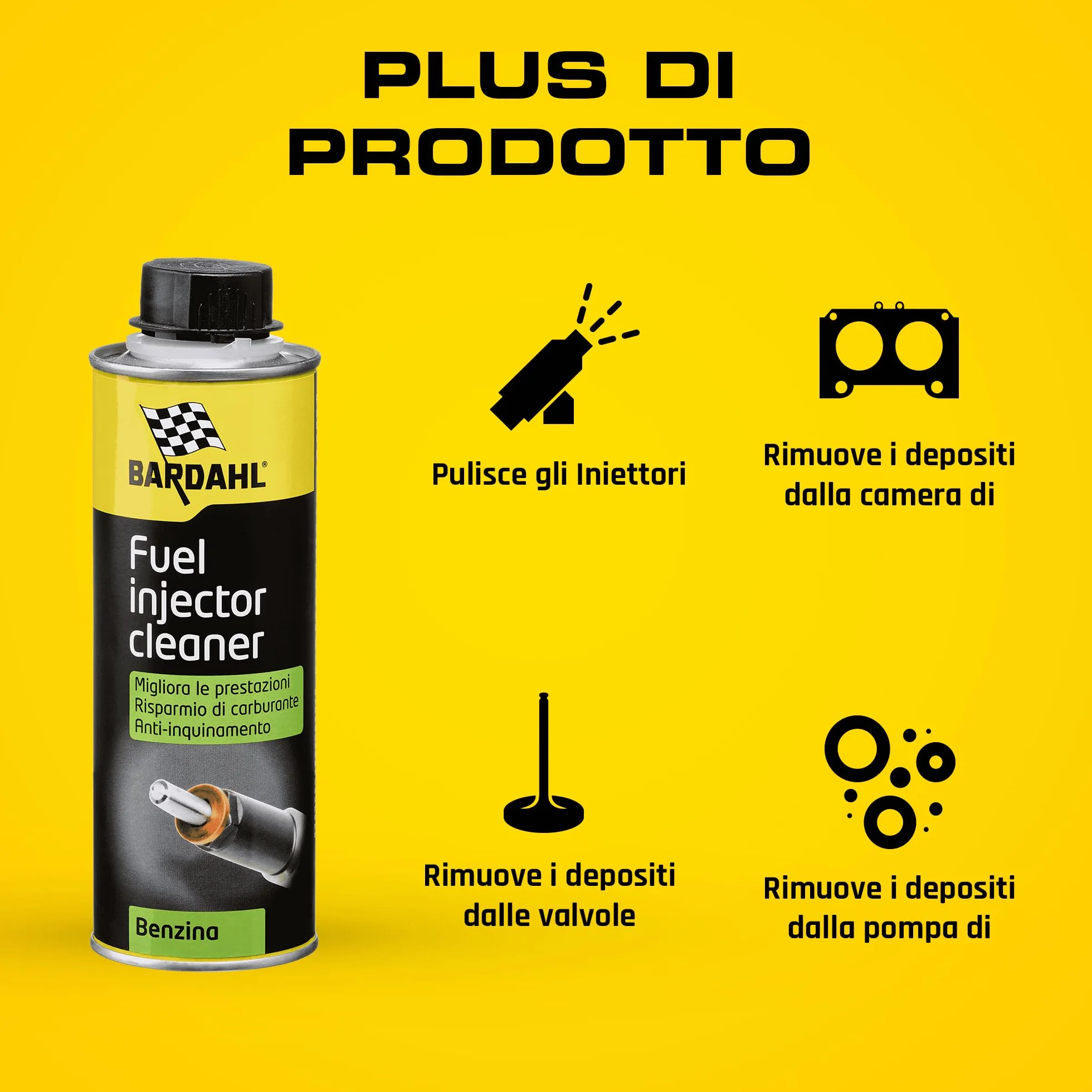 Bardahl Additivo Pulitore Iniettori Benzina 300 ml