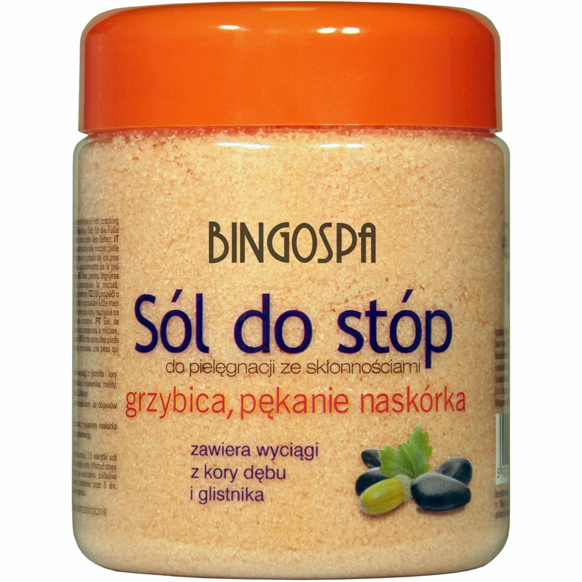 Sale per infezione da fungo, fessure del piede dell'atleta tra le dita dei piedi 550 g BINGOSPA