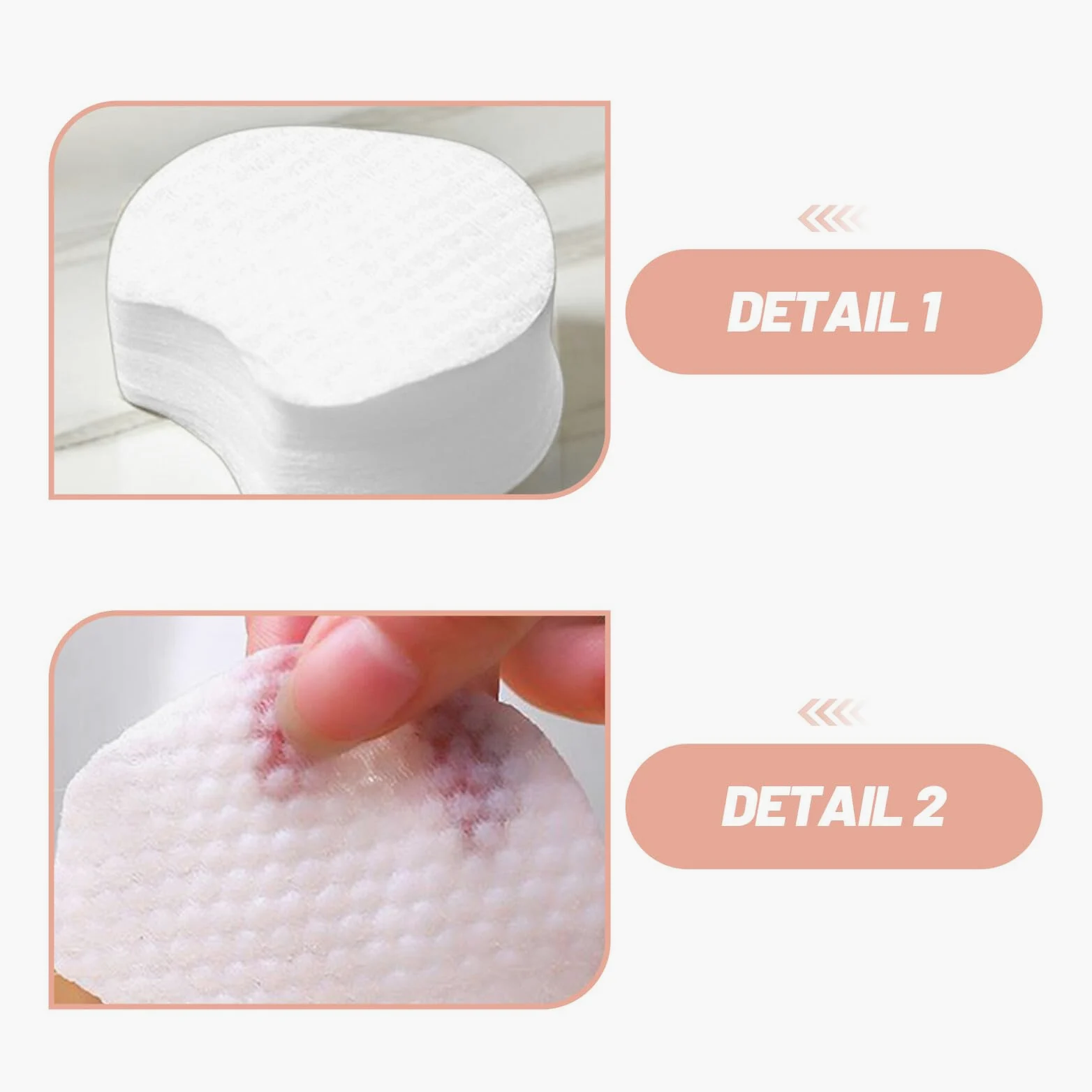 Housoutil Dischetti Struccanti Monouso Non Tessuto 2400 Pezzi Salviette Struccanti Morbide per Viso e Occhi Delicati per Rimozione Trucco e Unghie Pratici per Viaggi e Uso Quotidiano