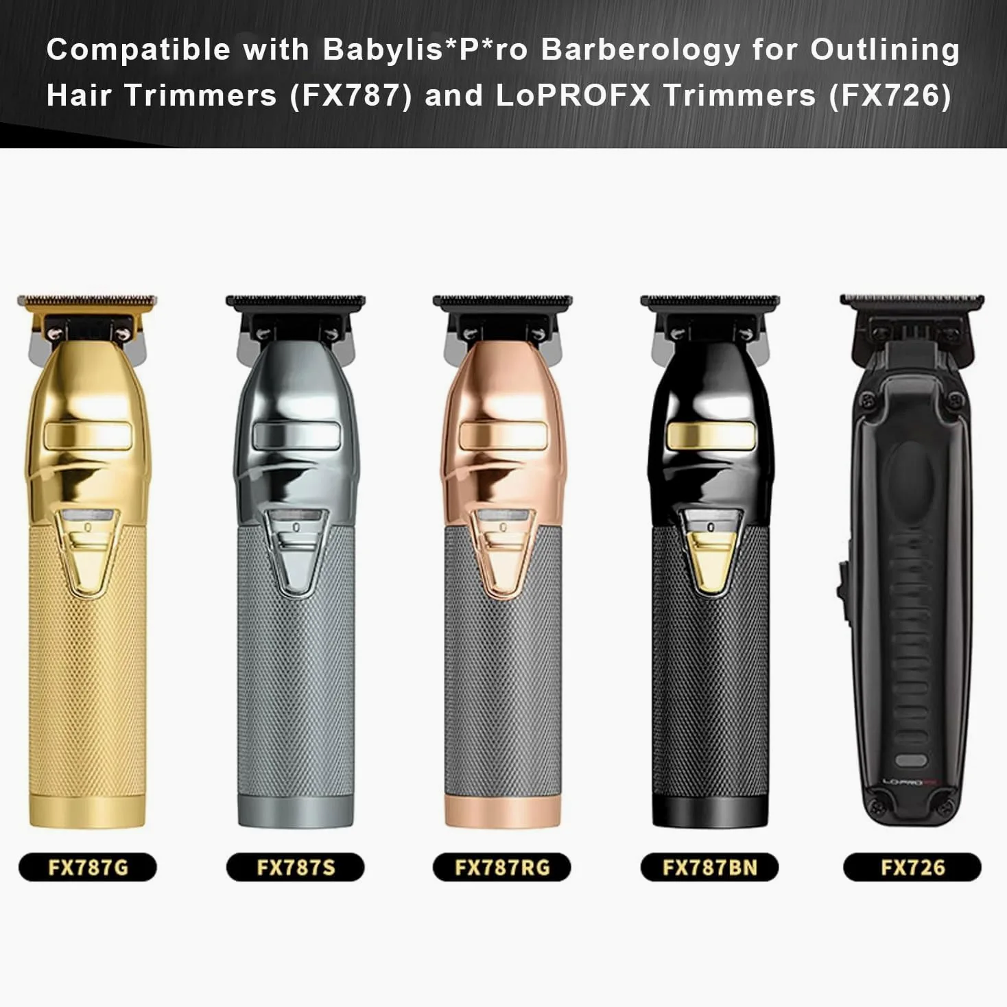 Lama di ricambio per tagliacapelli Babyliss FX787 e FX726, lame di ricambio DLC 2.0 Clipper compatibili con lame BaByliss Pro Barberology Trimmer