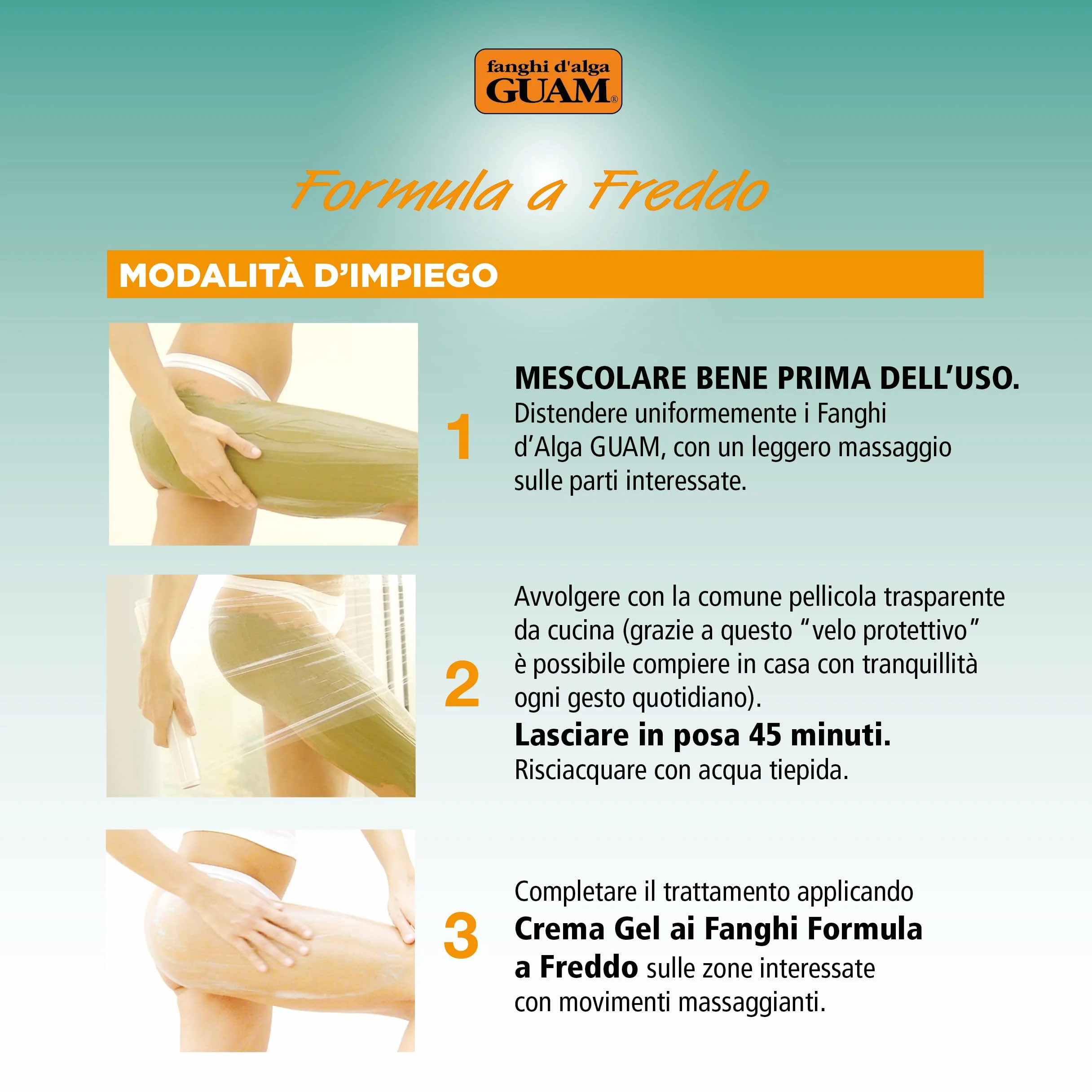 Guam Fanghi d'Alga Azione Freddo 1 kg AntiCellulite