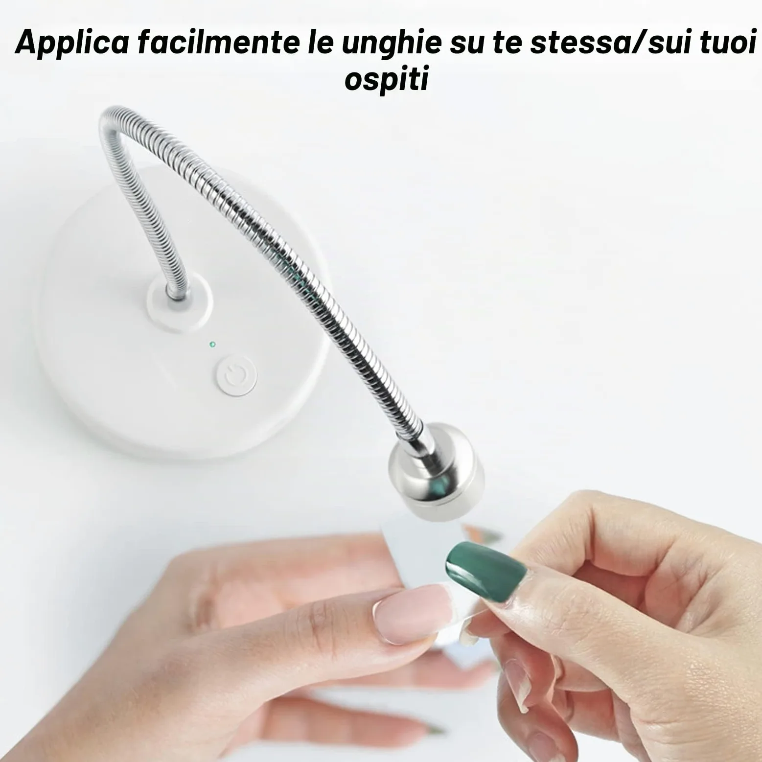 Mini Lampada per Unghie Lampada per Unghie a LED, Lampada per Unghie UV Lampada per Unghie USB Portatile Asciugatrice per Unghie Testa Girevole Smalto per Unghie Asciugatrice per Colla con Timer 60s