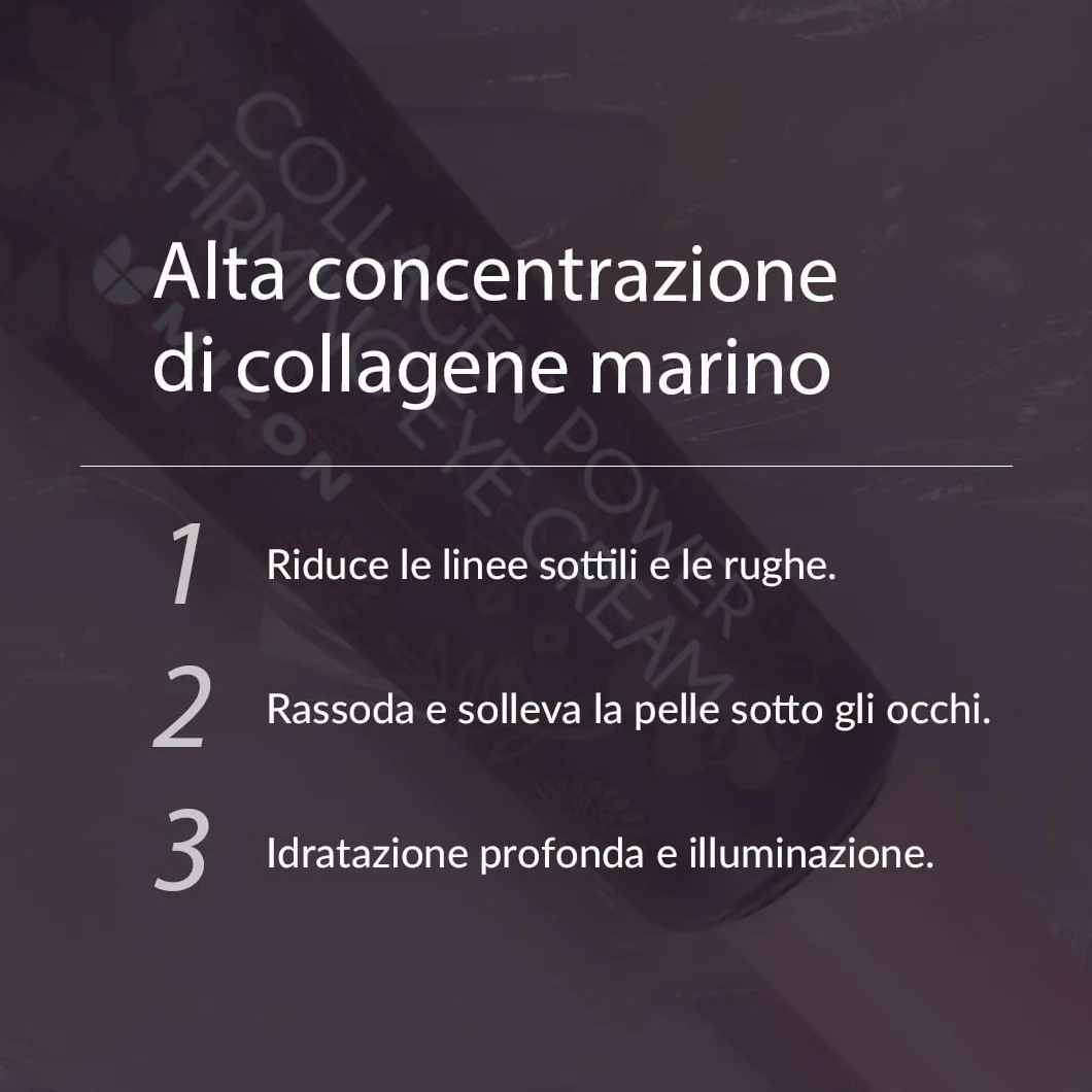 [Mizon] Crema Power Firming al collagene per il contorno occhi (25ml) Collagene marino, antirughe, Elastina Booster, Idratante, Acido Ialuronico (Collagen Power Firming Eye Cream)