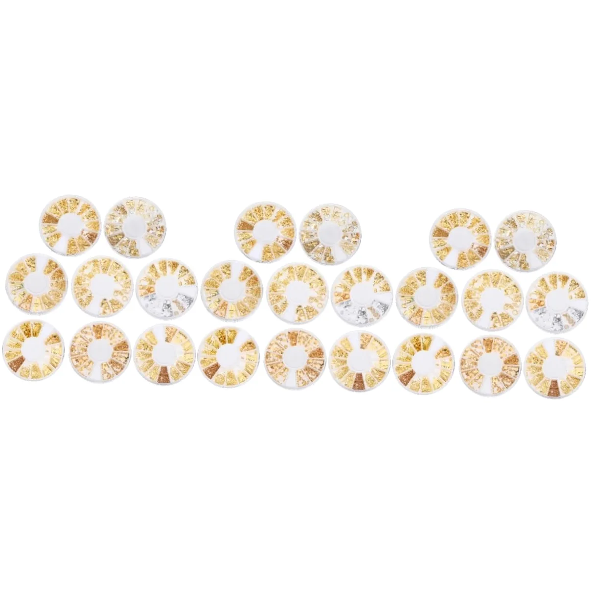 3 Set Decorazioni Per Unghie Con Nail Art Brillanti E Colorati Per Creazioni Diy E Manicure 8 Scatole*3