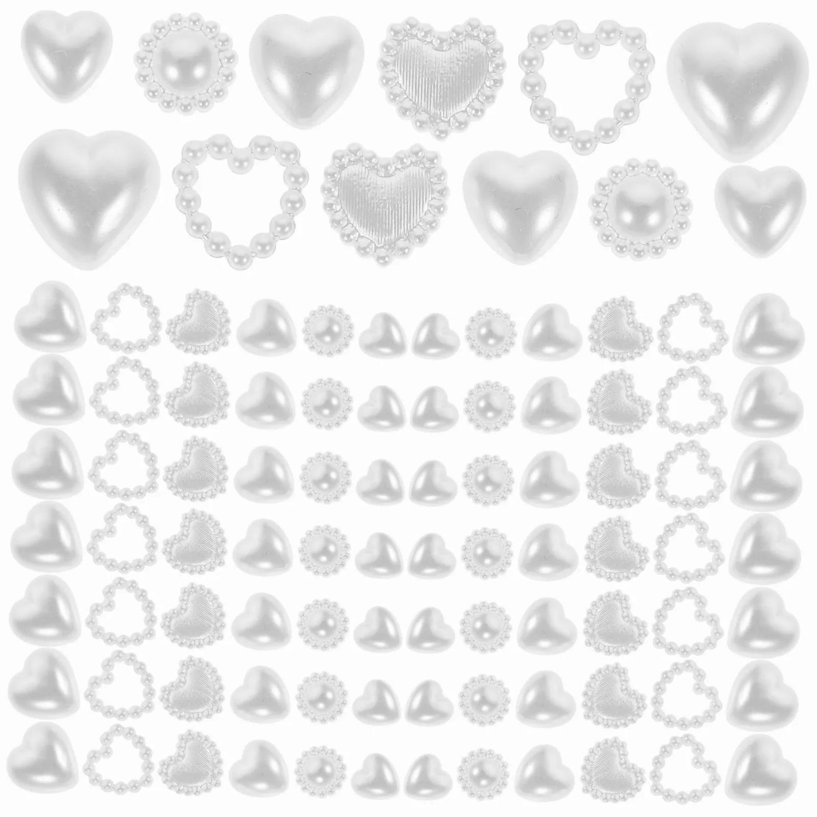 BESTYASH 5 Pezzi Accessori Per Unghie Di Perle Decorazioni Fascino Unghia Mini Ciondolo Arte Ciondoli Per Il Design Delle Unghie Ciondoli Per Unghie Luccicanti Bianca Plastica