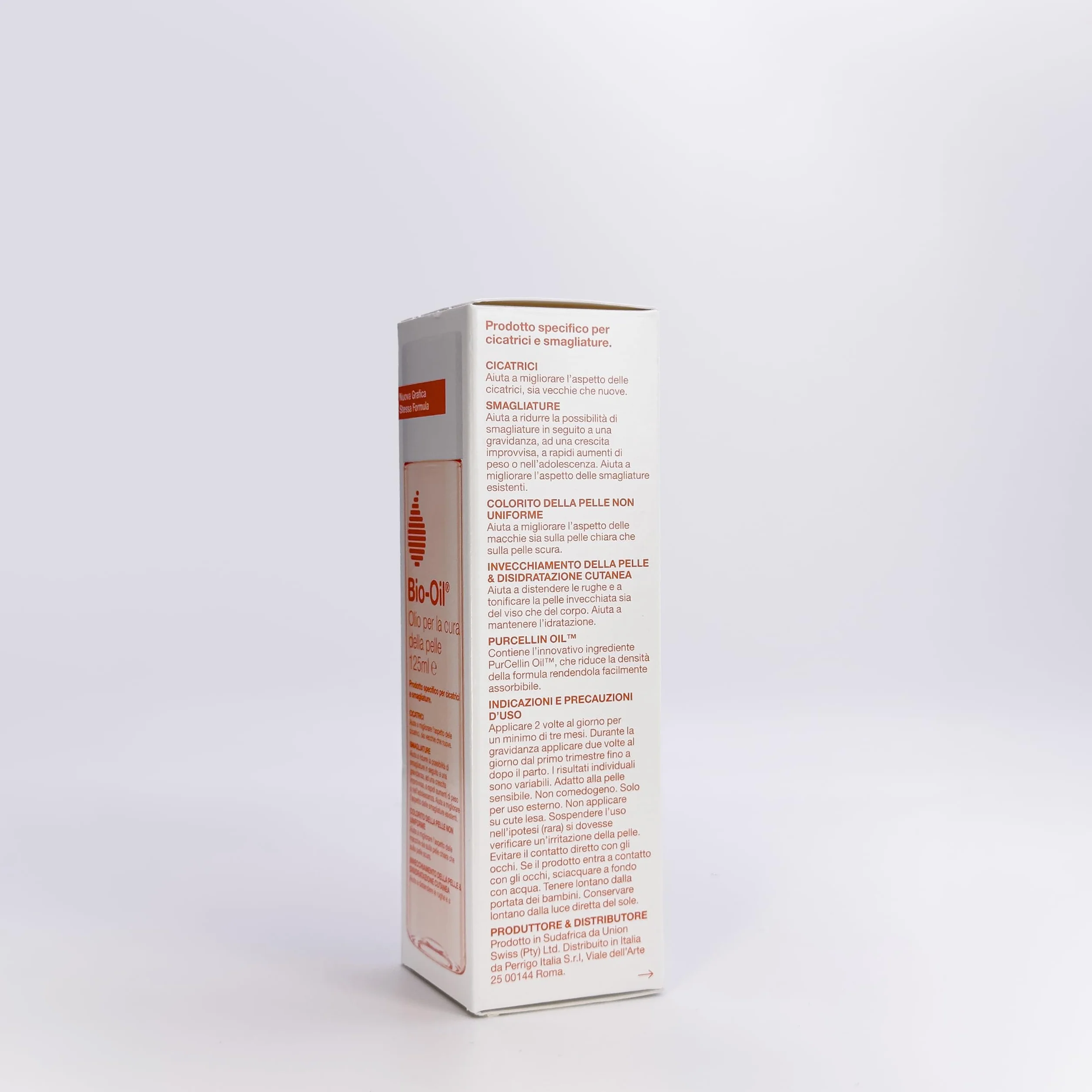 Bio-Oil Olio Trattamento Per La Pelle Idratante Cicatrizzante Anti Smagliature, 125 ml