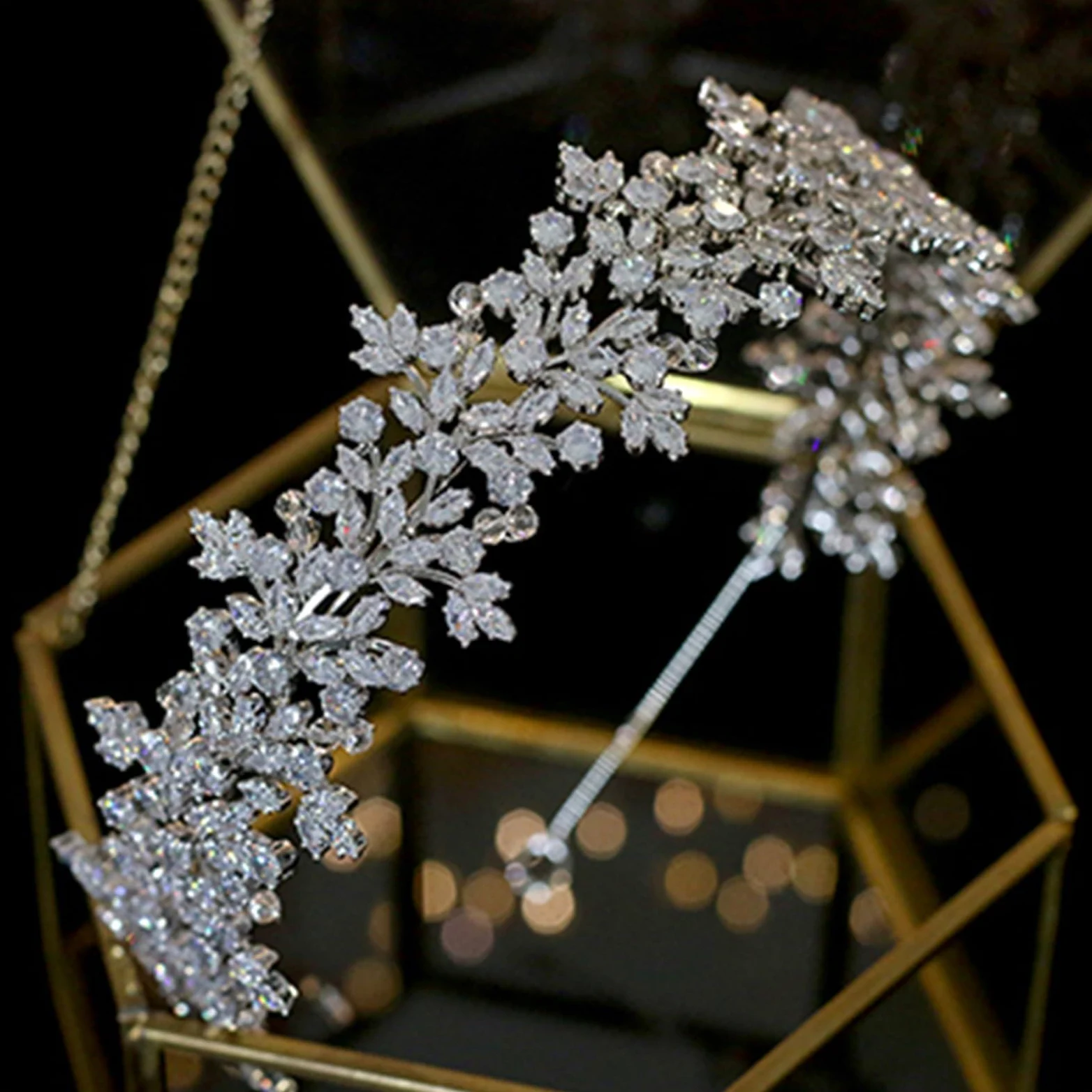 Copricapo da sposa Accessori for capelli Gioielli, Corone for donna, Tiara, Damigella d'onore(Silver)
