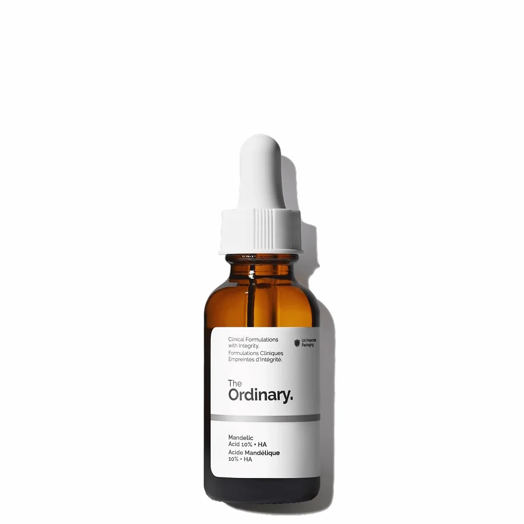 The Ordinary Mandelic Acid 10% + HA 30ml, Siero esfoliante Acido Mandelico e Acido Ialuronico, Delicato per purezza e idratazione