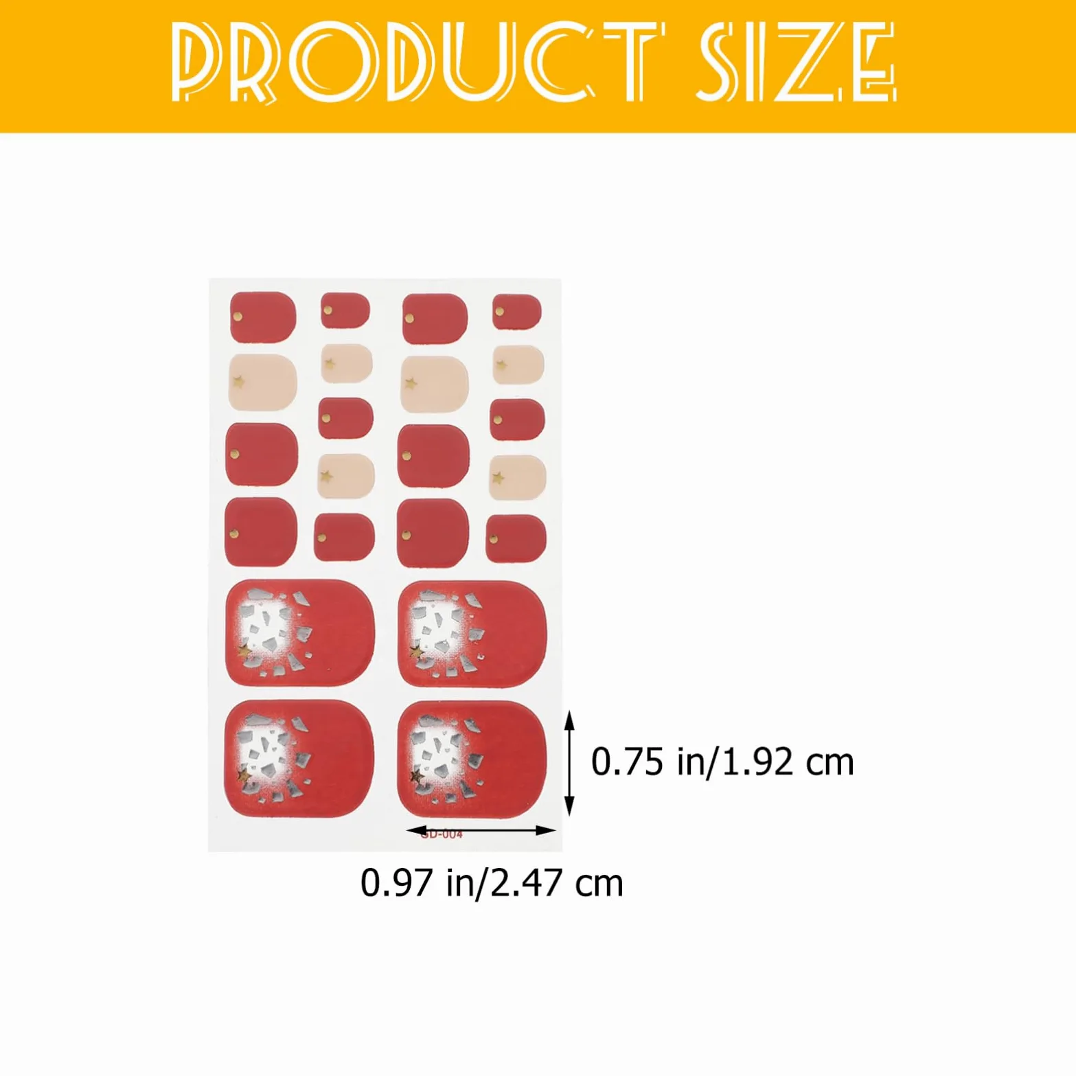 36pezzi Adesivi Per Unghie Impermeabili Nail Art Per Decorazione Per e Ragazze Per e Speciali