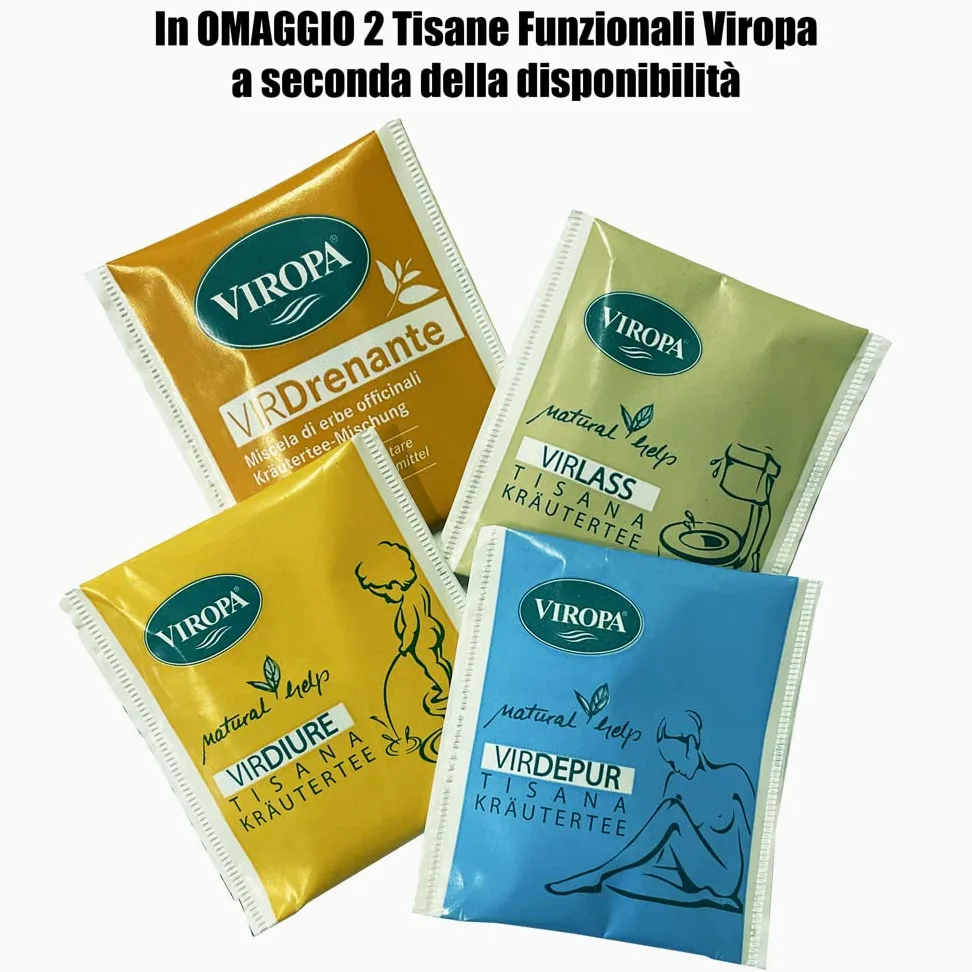 2x L'Erbolario - IRIS Carezza Profumata - 150 ml - Emulsione Fluida Vellutante per il Corpo - Pacchetto da 2 confezione da 150 ml l'una + in OMAGGIO 2 Tisane Funzionali Viropa