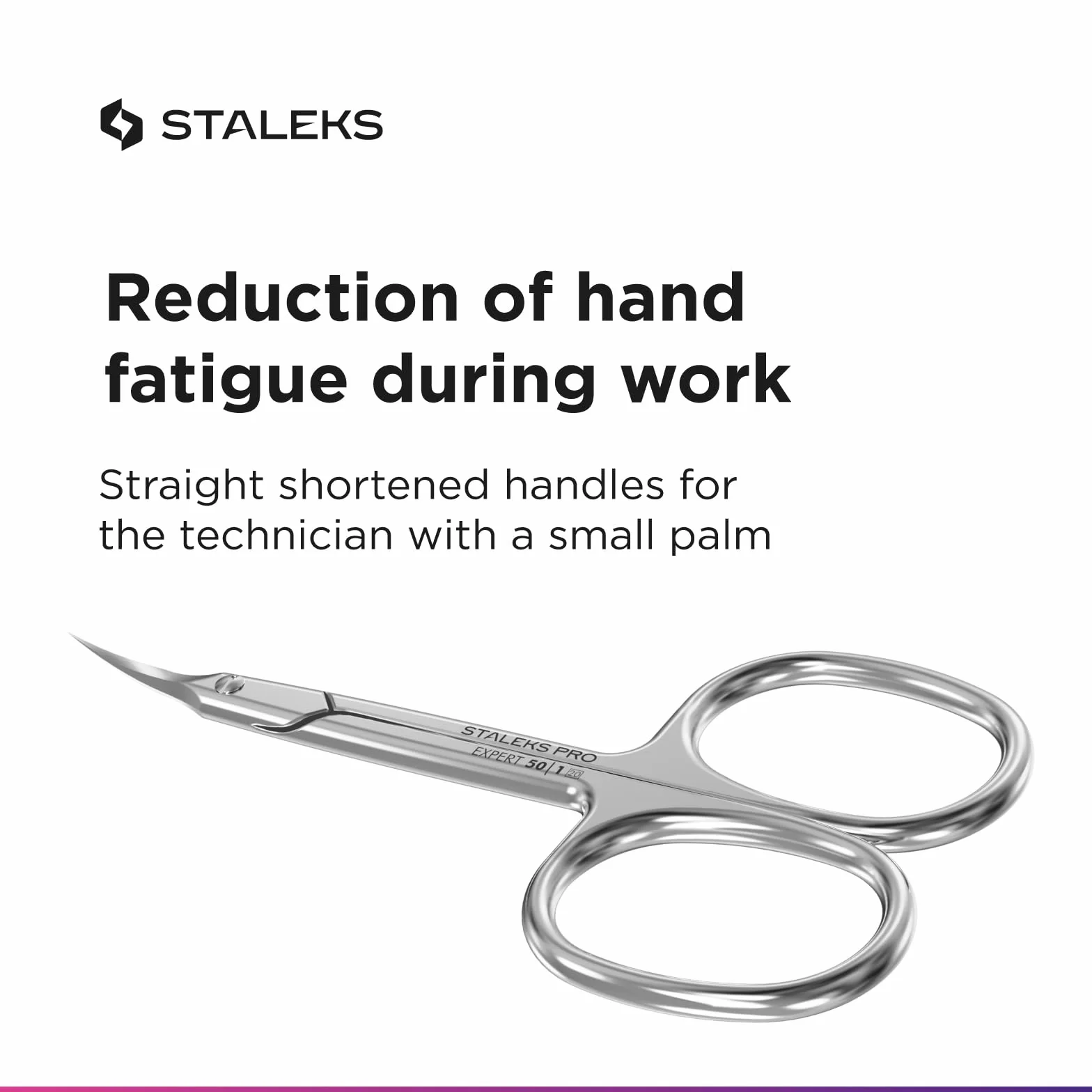 STALEKS PRO Expert 50 Forbici professionali per cuticole SE-50/1