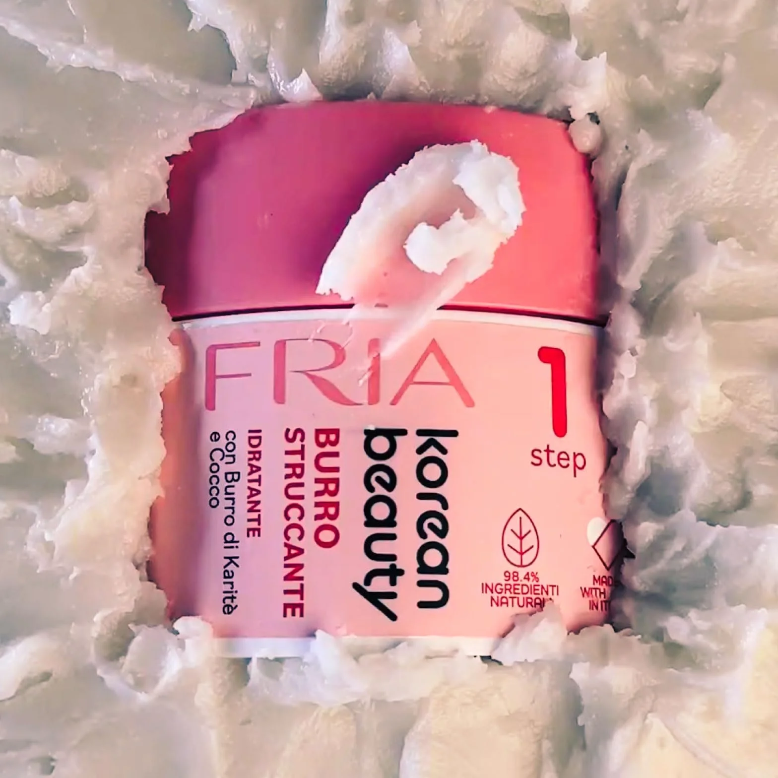 Fria Korean Beauty Burro Struccante Idratante 80ml con Burro di Karité e Cocco, Rimuove Trucco Waterproof