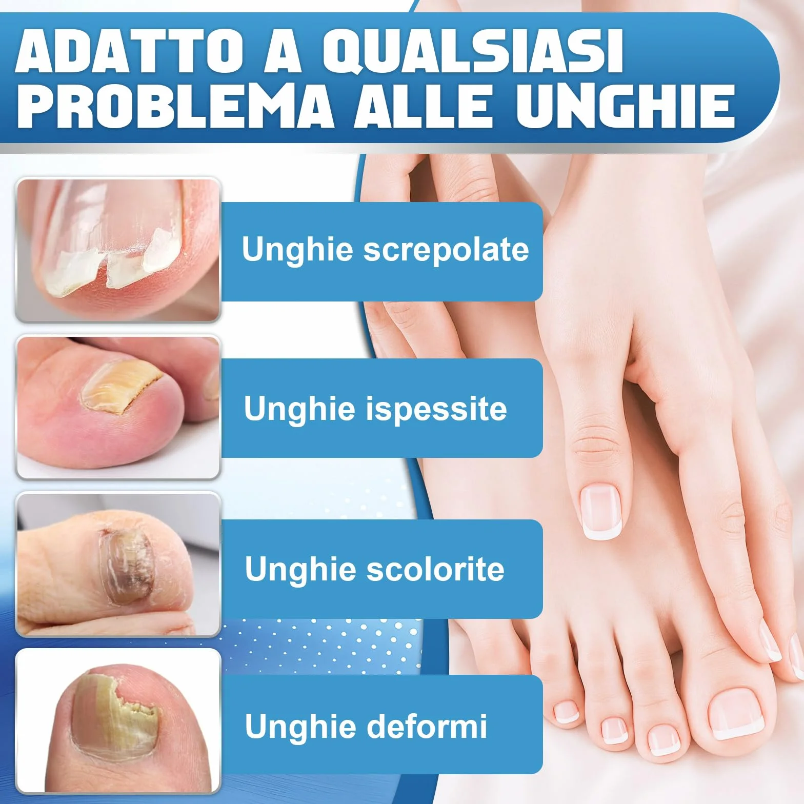 Micosi Unghie Piede, 30ml Liquido Antimicotico per Funghi Unghie Piedi con Pennello e Lima