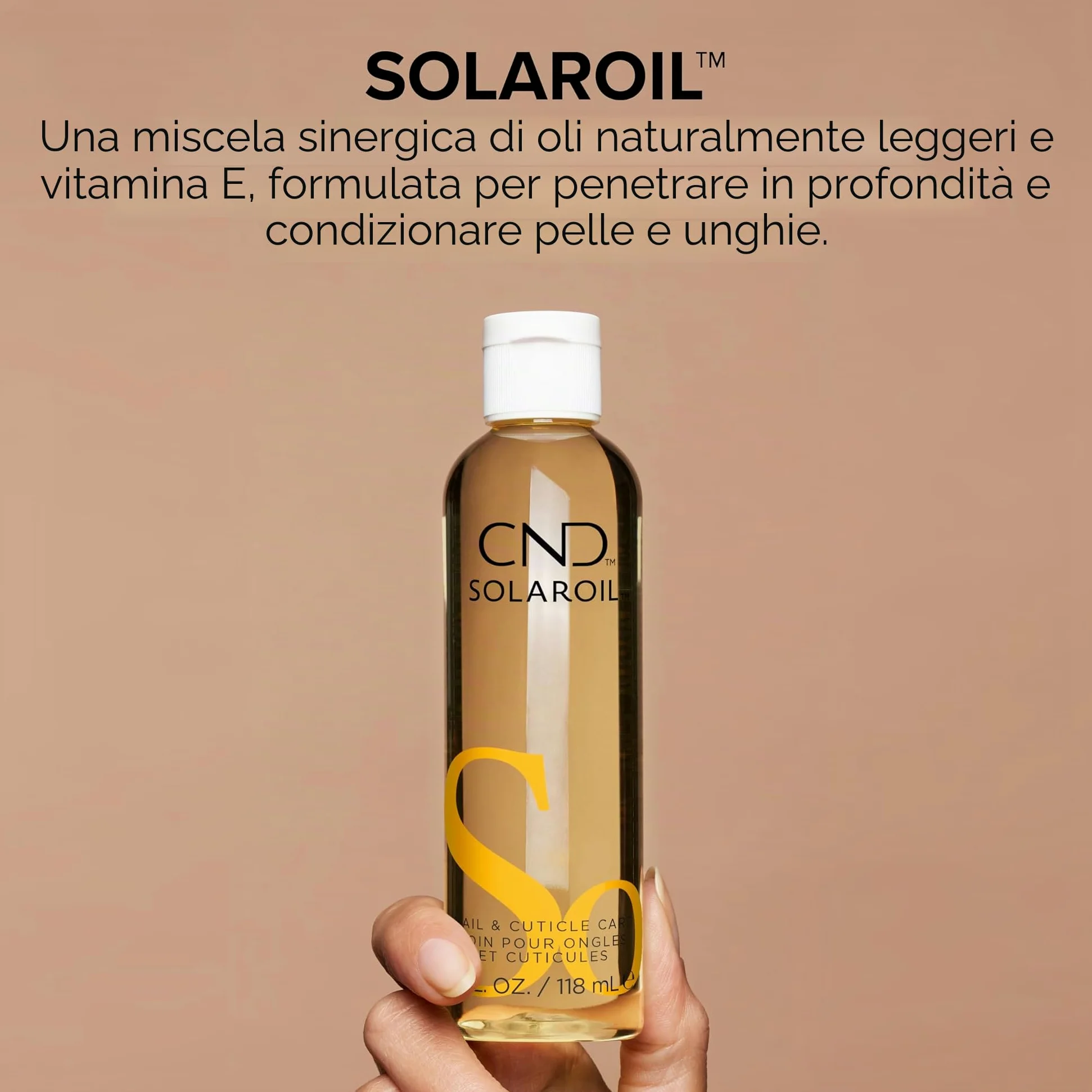 CND Solar Oil - Olio per unghie e cuticole, 118 ml