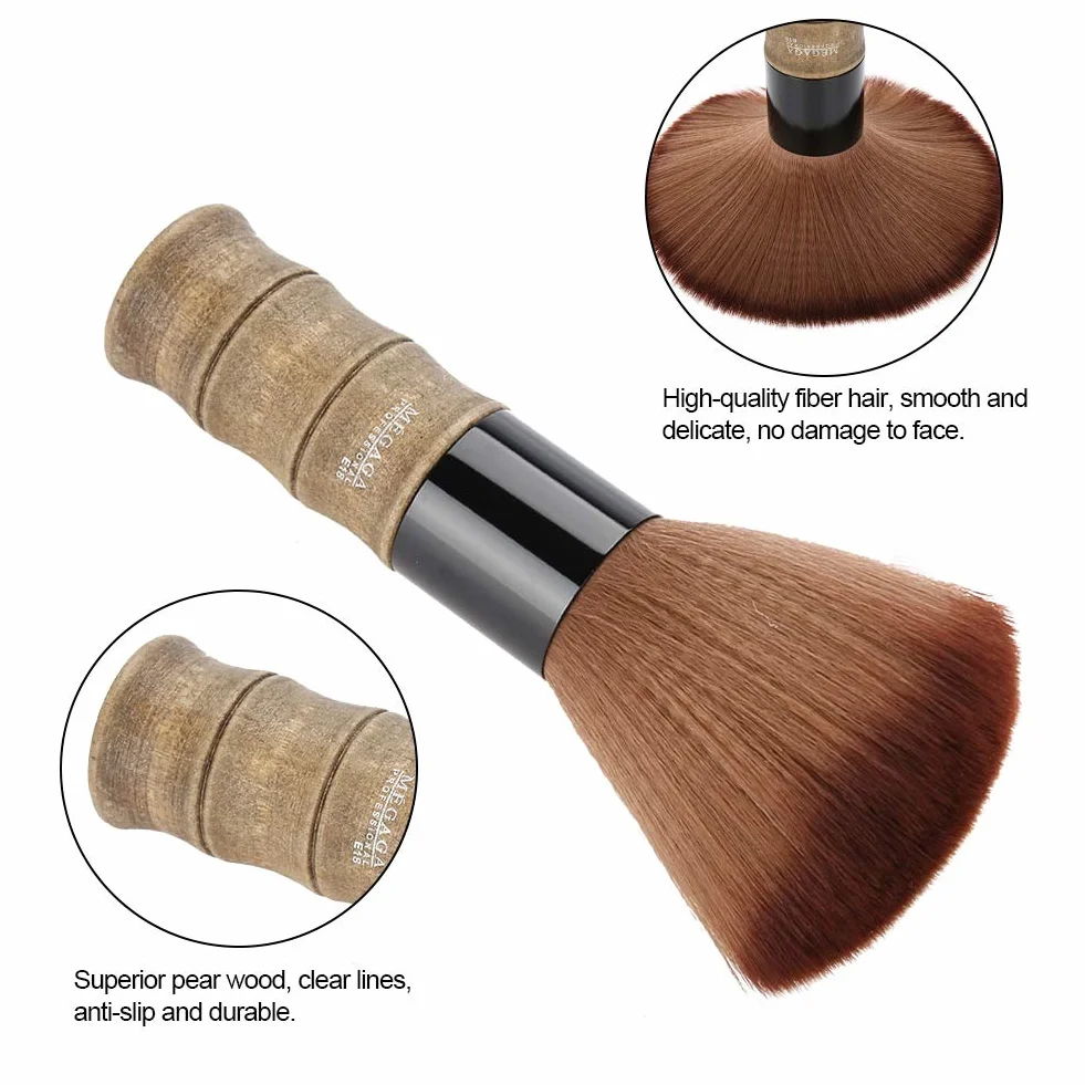 Collo duster brush, soft barber face duster spazzola per capelli fibra hair salon cutting parrucchiere spazzola per capelli spazzare neck tool per ogni barbiere o salone