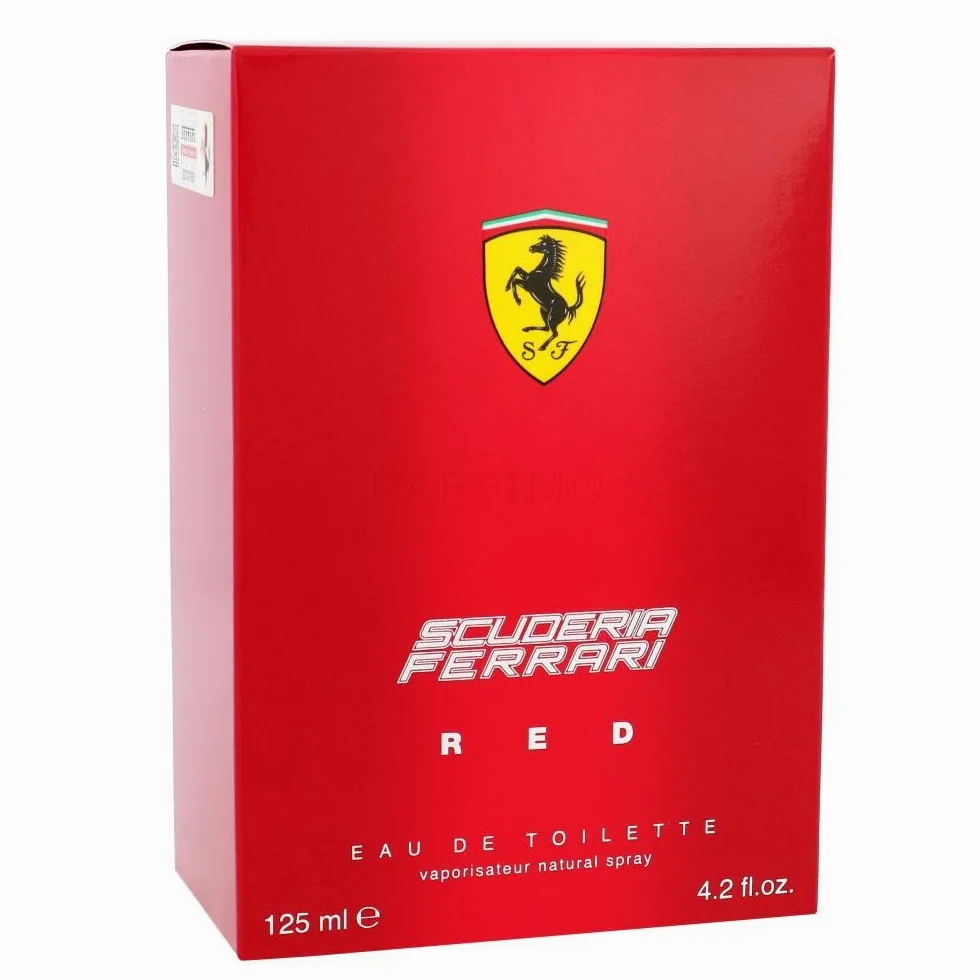 FerrariRed.Eau de Toilette Uomo, Profumo Spray Naturale, 125 ml, Fragranza Classica