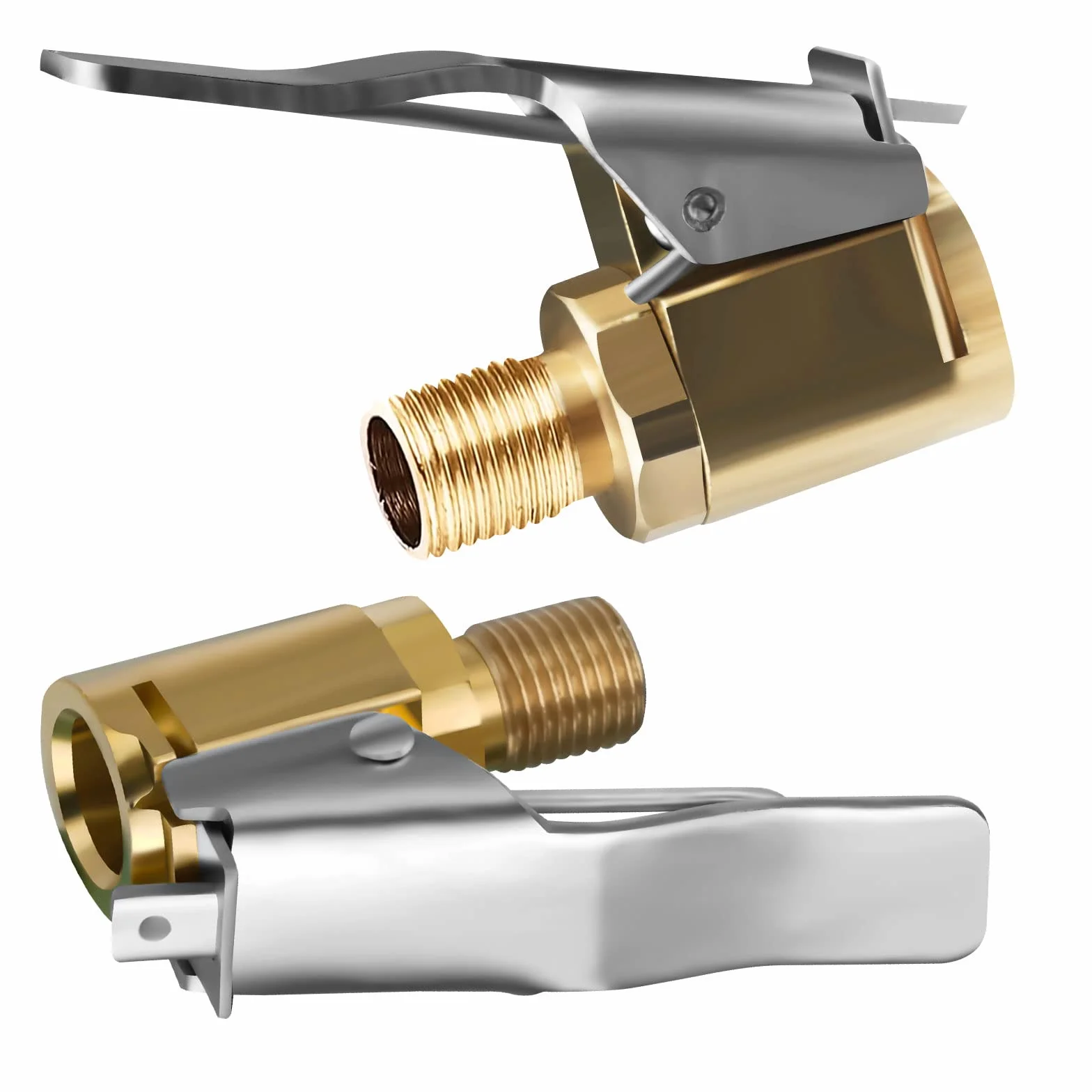 Connettore Valvola Mandrini Pneumatica Universale 8mm 2 Pezzi per Gonfiatori Pompa d'Aria Compressore