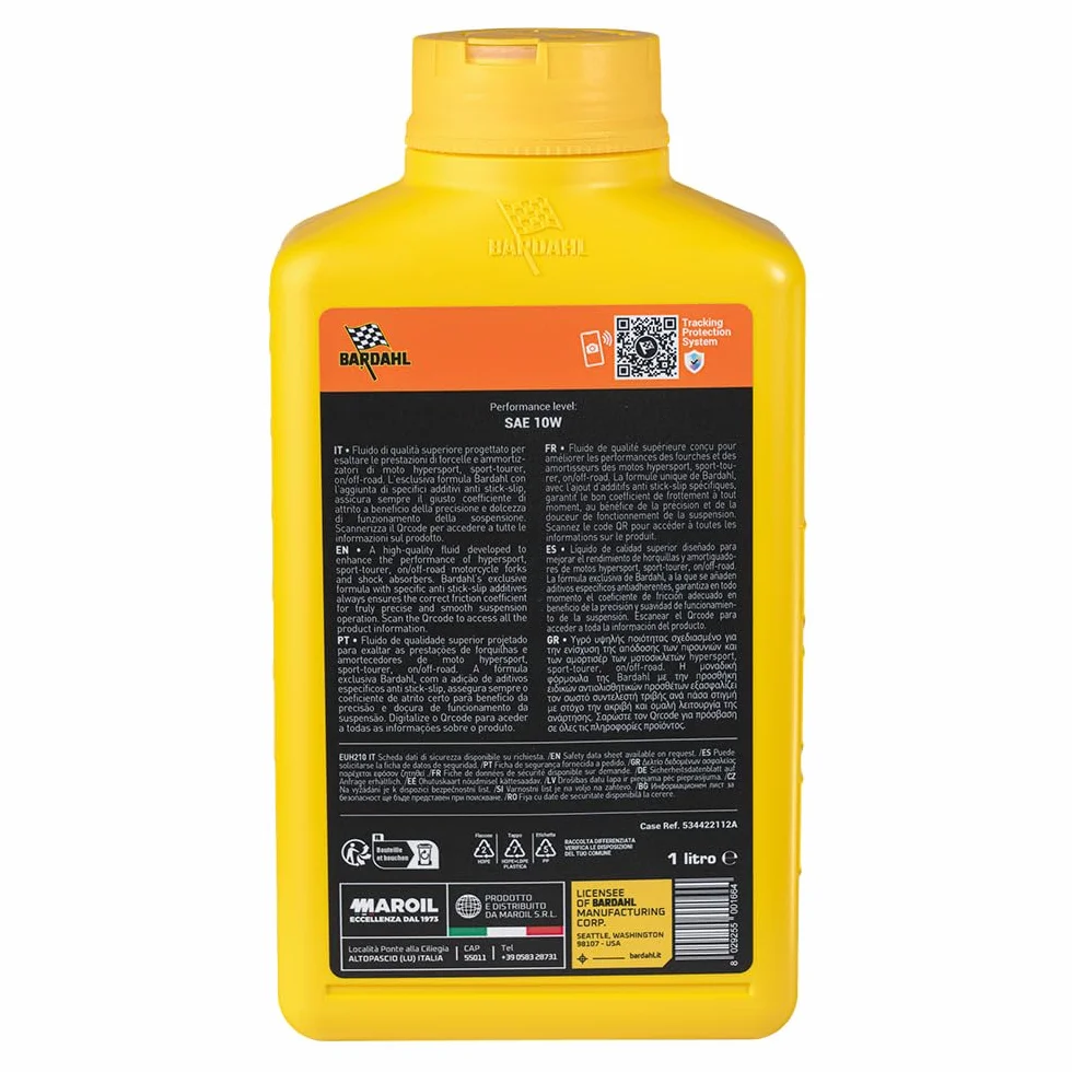 Bardahl XTF FORK SAE 10W Olio per Forcelle Moto 1L