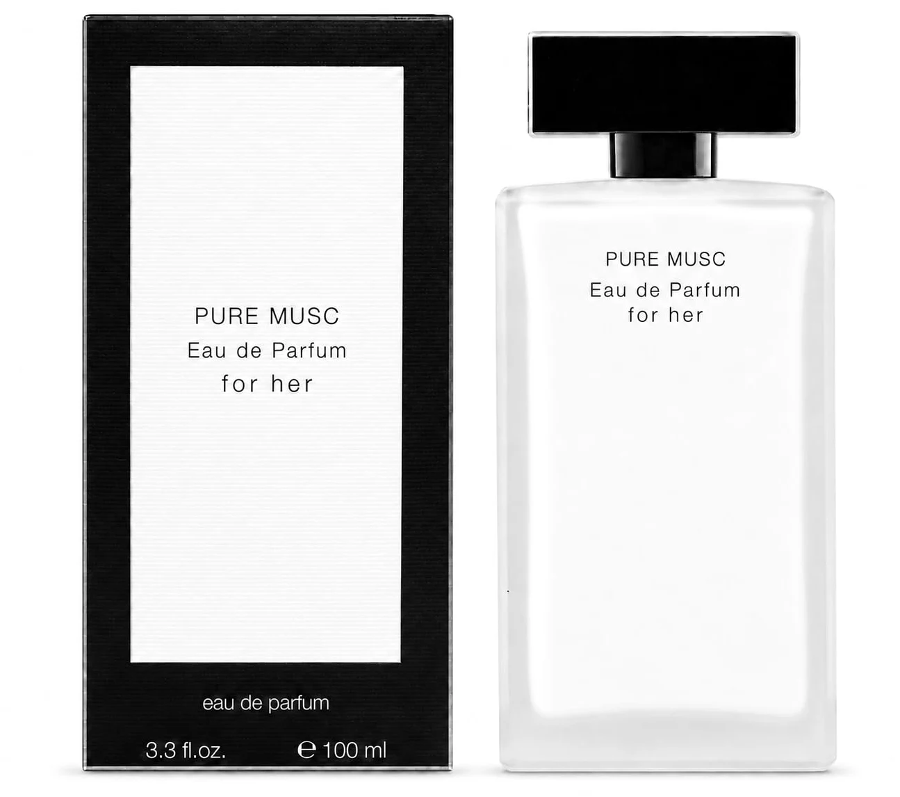 Pure Musc For Her, Eau de Parfum, 100 ml, Fragranza femminile a lunga durata, Note muschiate