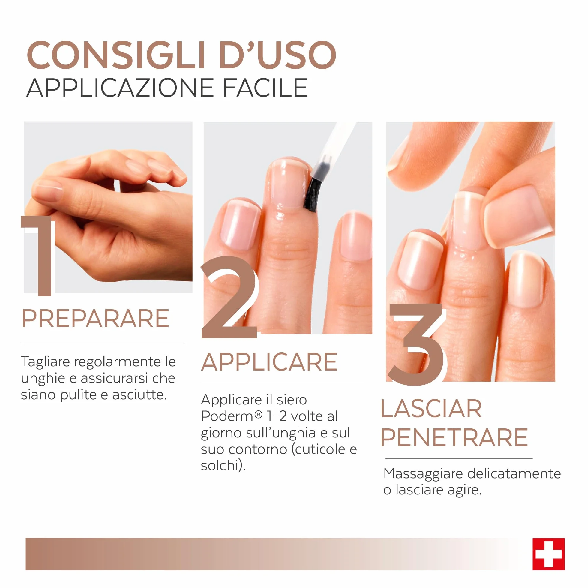 Poderm 5 in 1 Siero Booster Unghie Cheratina Trattamento Indurente per Unghie Fragili 6 ML