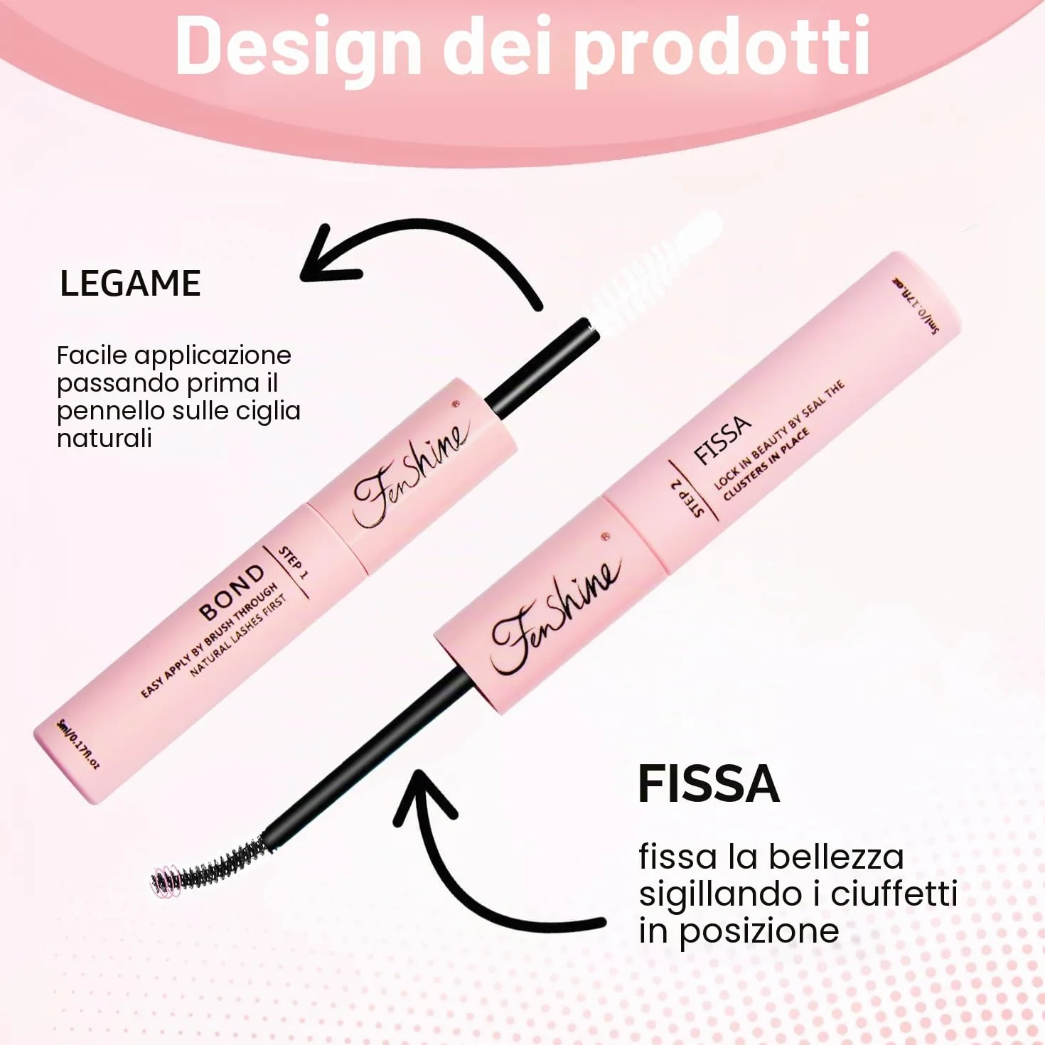 Fenshine Ciglia Finte Cluster Morbide T50 Eyelash Extension Kit