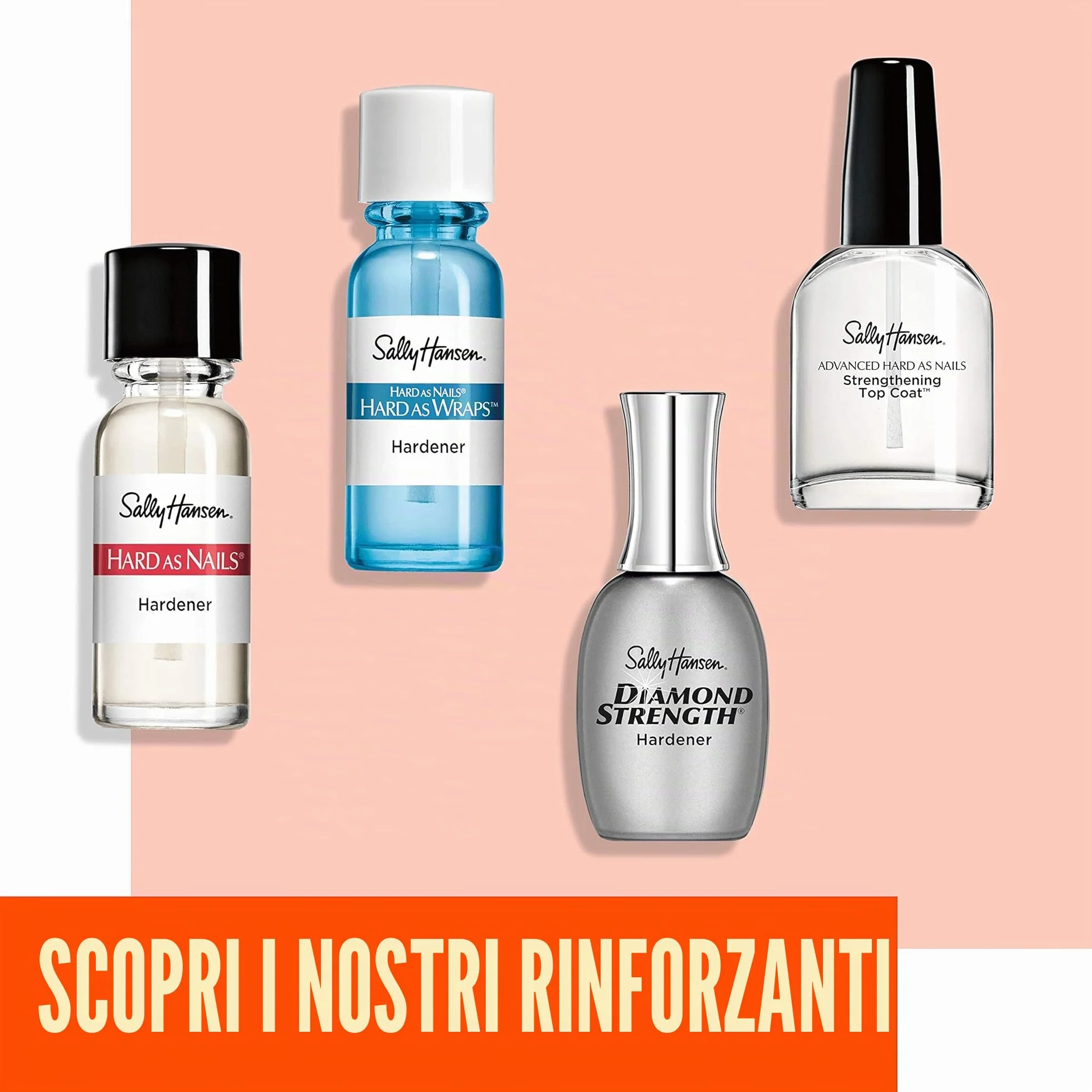 Sally Hansen Trattamento Rinforzante Intensivo Nail Rehab per Unghie Ultra Danneggiate, 10 ml