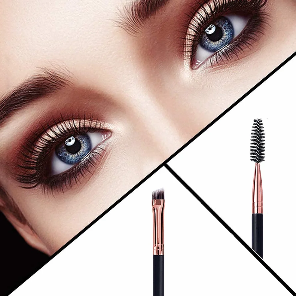 Mihqy Matita per sopracciglia,Sopracciglia Brow Ultra Slim, Waterproof, Tinta Sopracciglia, Matita per Sopracciglia a Doppia Estremità（Marrone Scuro）