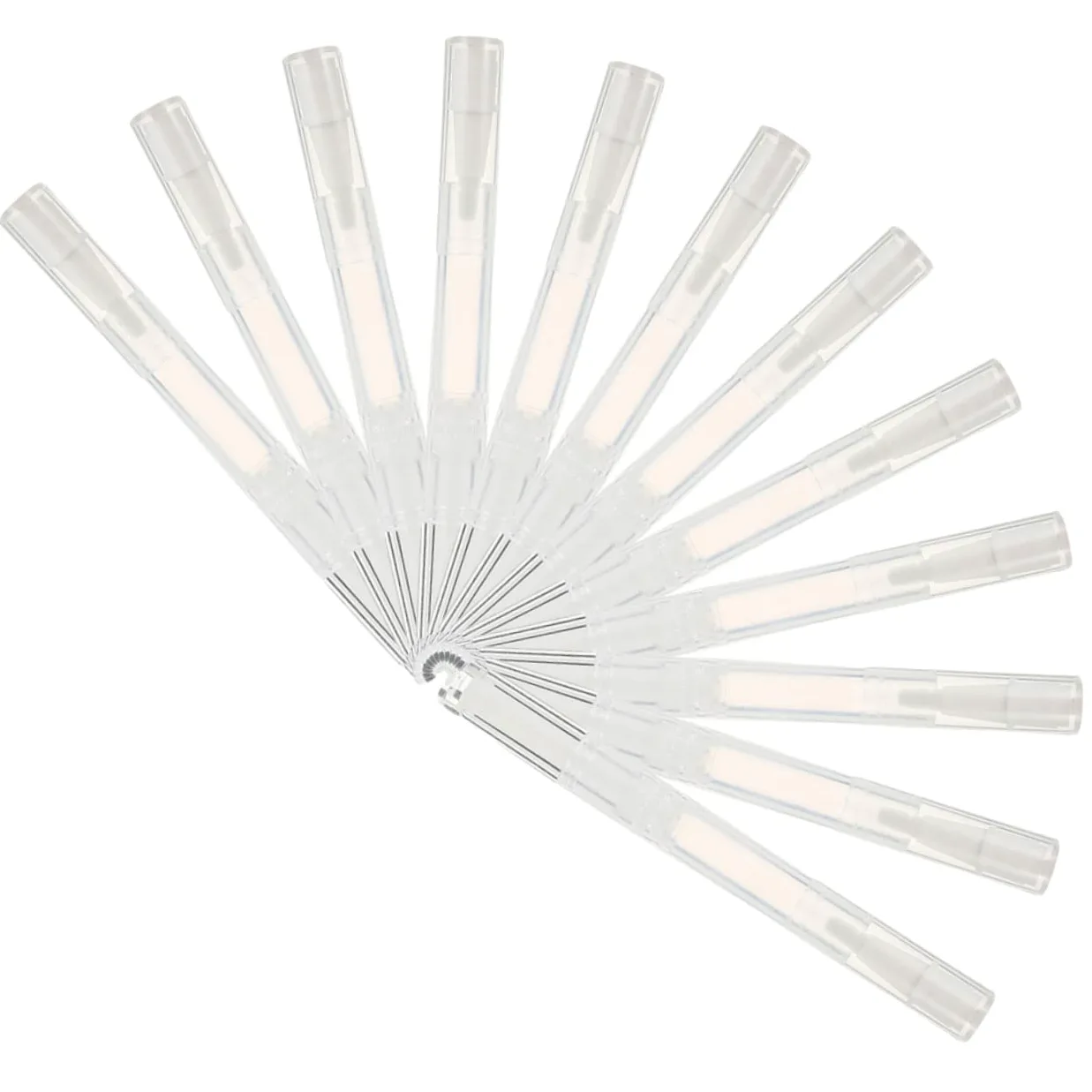 FRCOLOR 5 set Tubo Penna Trasparente - Penna Per Per Cuticole UV Per Unghie Penna Per Per Cuticole Penna Per Per Cuticole Ricaricabile Vuota 12 pezzi*5