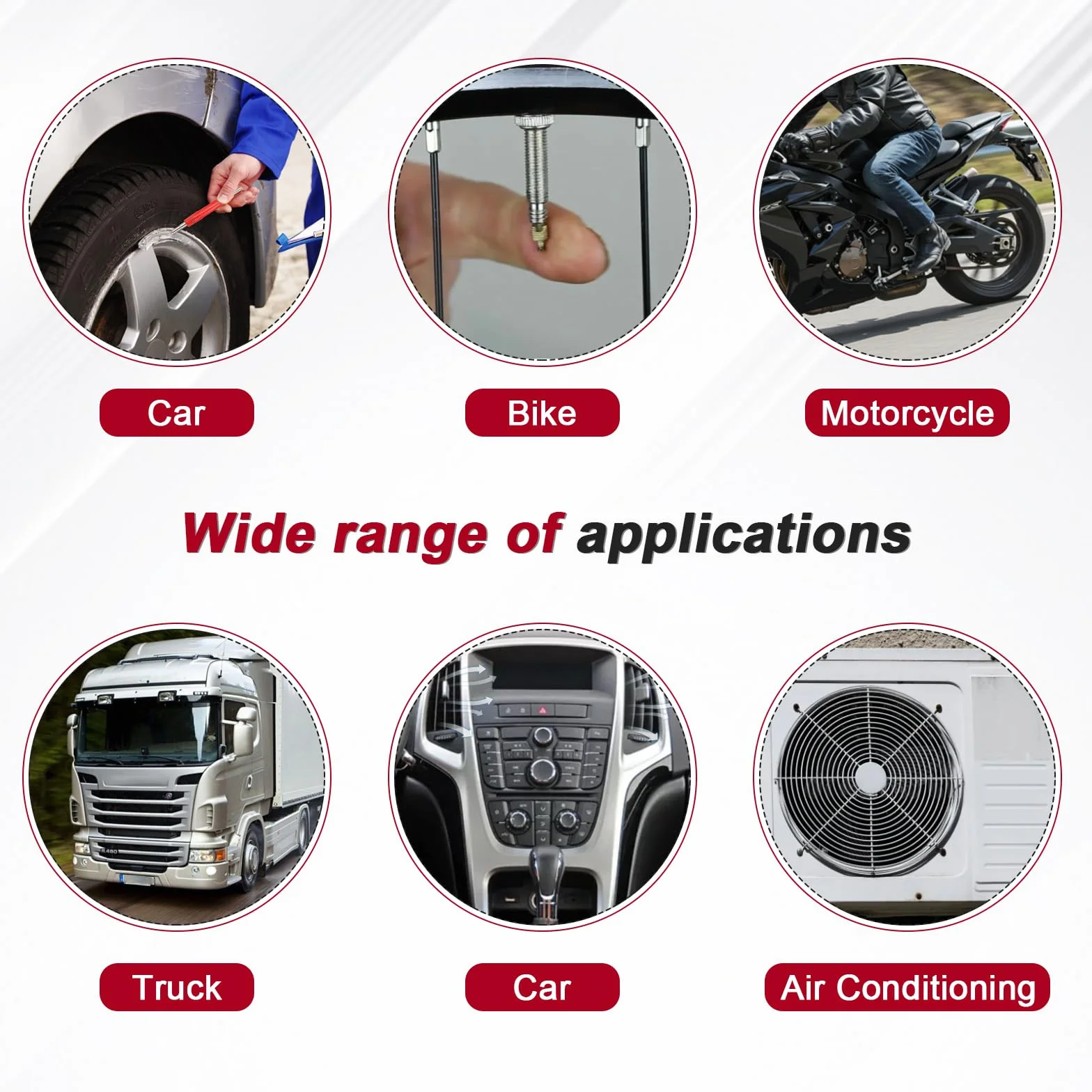 HSEAMALL 102PCS A/C Valvola Core R12 R134a Automotive Aria Condizionata Valvola Pneumatica Refrigerazione Steli Rimozione Kit