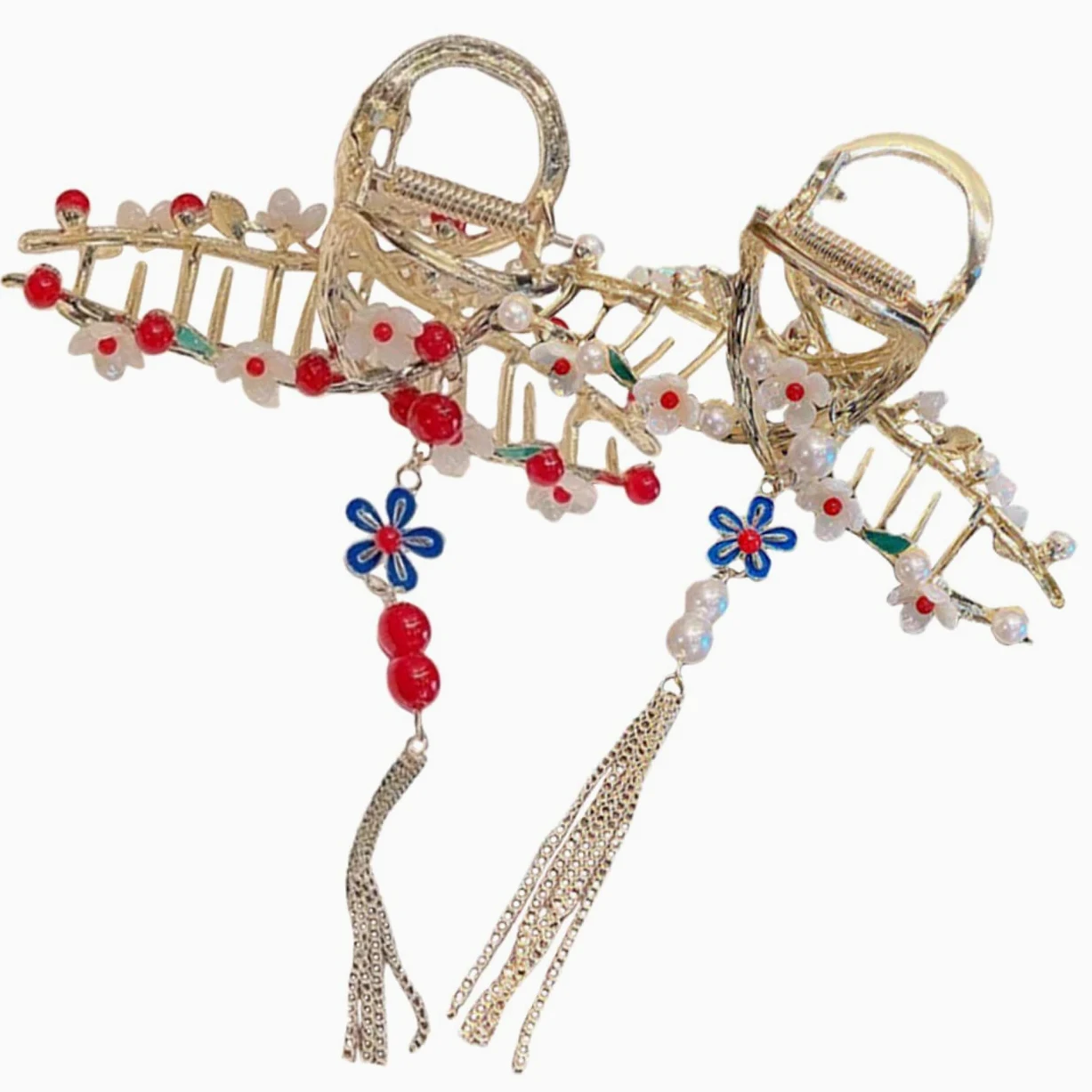 8 Pz Tornante Fermagli Per Artigli Di Fiori Fermaglio Per Artigli Di Perle Forcine Di Fiori Artiglio Per Delle Ragazze Prese Per Metallo Mancare Morsetto Zampa