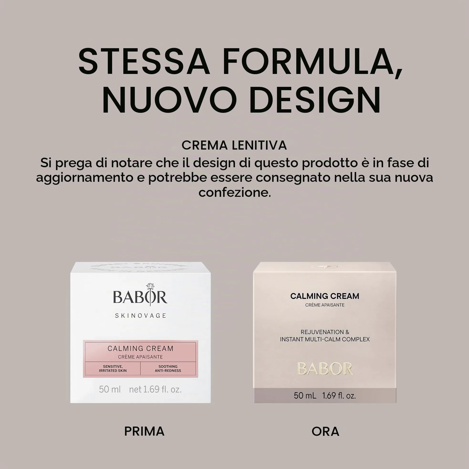 BABOR SKINOVAGE Calming Cream Crema idratante viso, 50 ml | Per pelli sensibili, Senza coloranti né profumi, Formula vegana