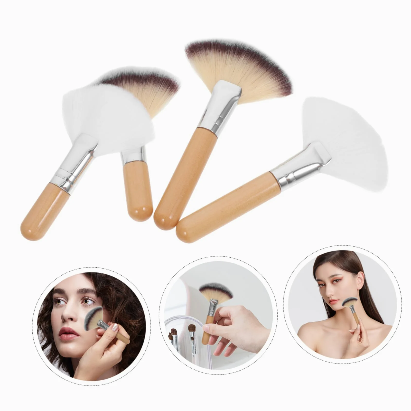 Didiseaon 20pezzi Pennelli Make up Per Fard e Illuminante Pennelli Professionali Morbido Per Applicazione Viso Strumenti Di Bellezza Per Donne e Ragazze