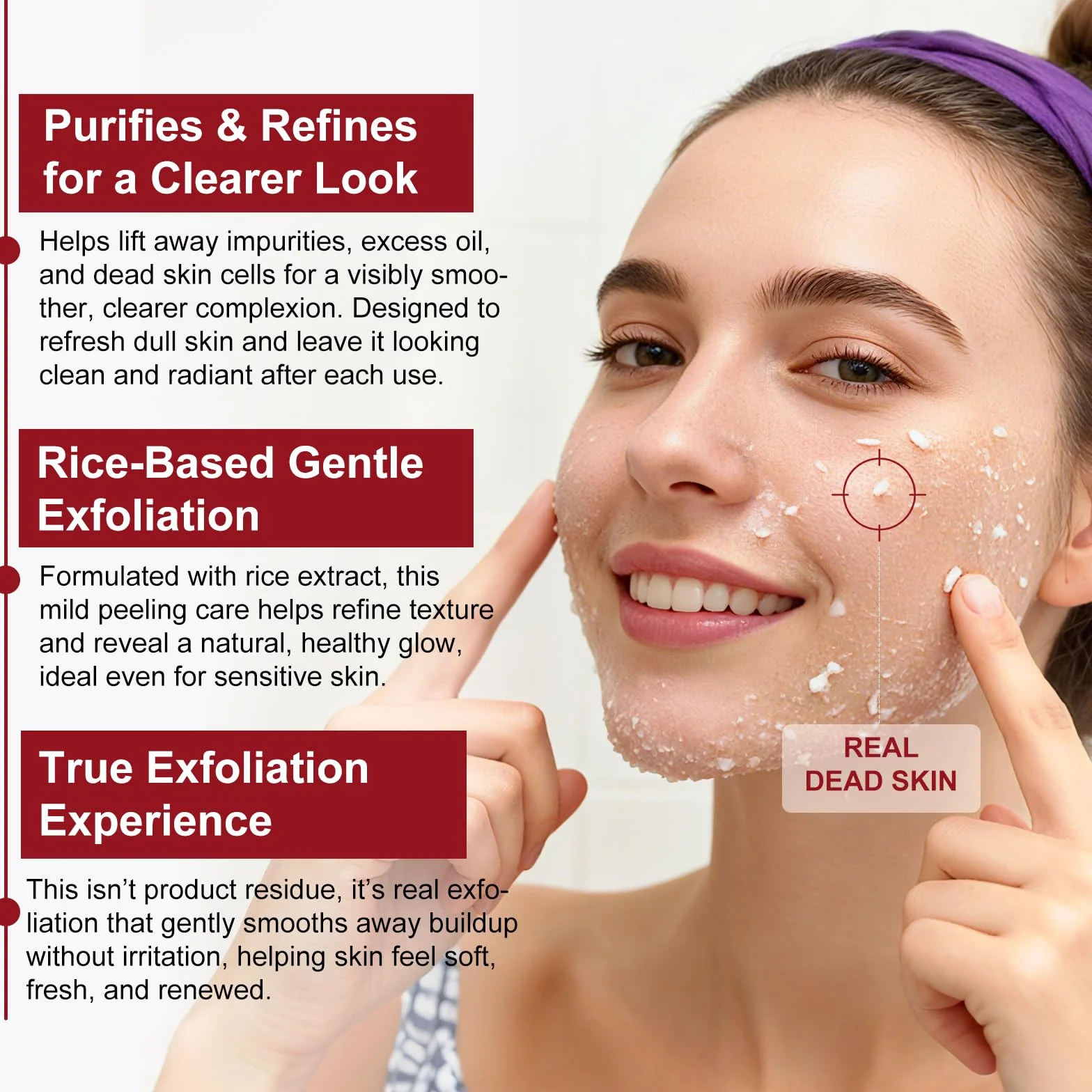 Siero Coreano Esfoliante al Riso Skincare,Peeling Viso Riso 100ml+ Riso Nero 100ml,Esfoliante Delicato con AHA BHA e Niacinamide, Rimuove Cellule Morte,Riduce Pori e Punti Neri,Pelle Liscia e Luminosa