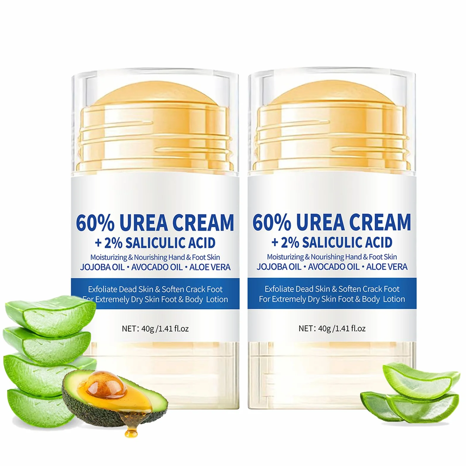 Crema Piedi Urea 60% 2 Pezzi Talloni Screpolati Calli