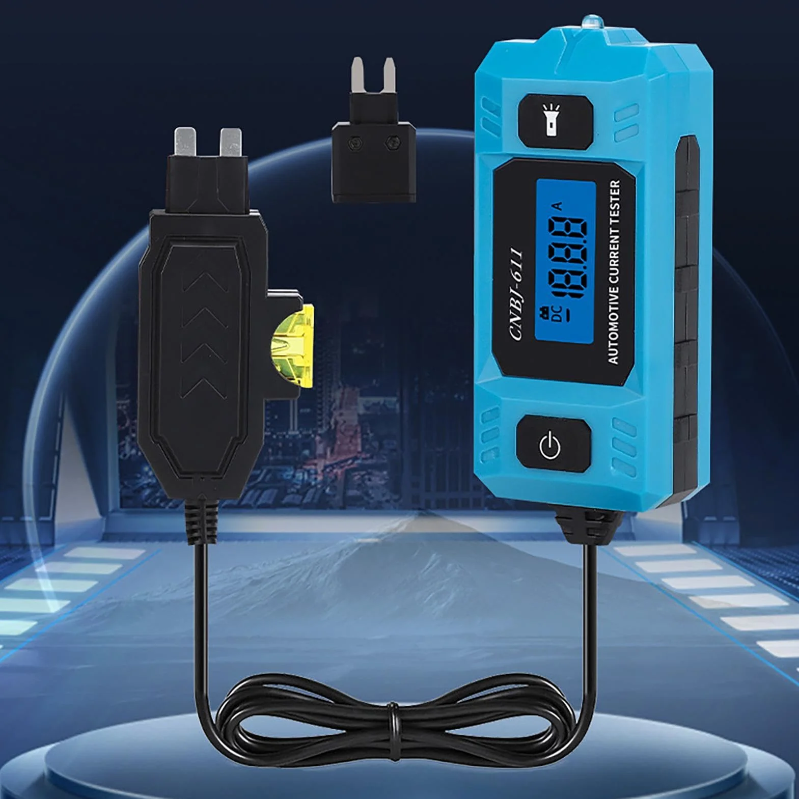 Tester di fusibili auto digitale LED alta precisione