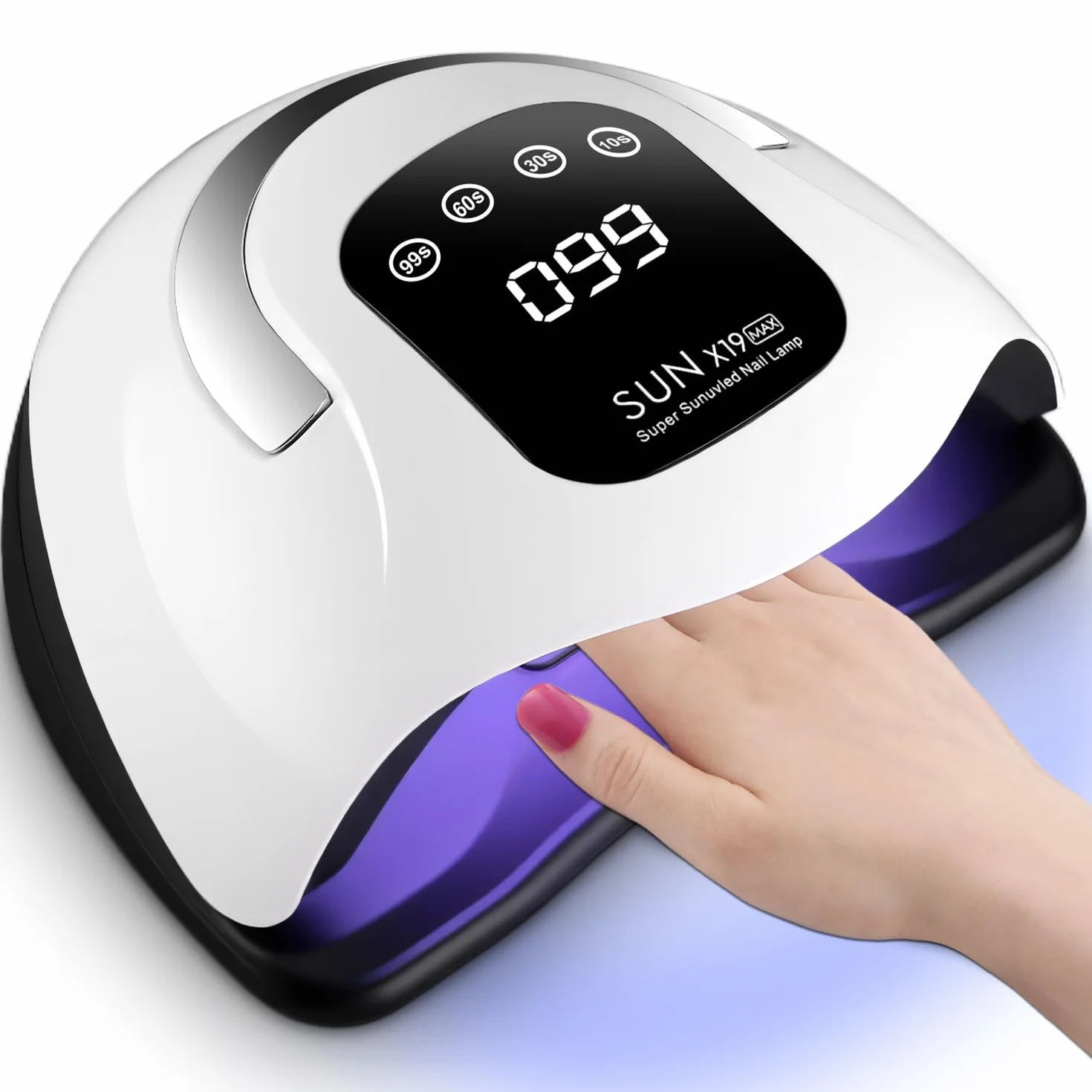 Lampada UV LED unghie 320W, fornetto unghie con 72 Perline LED, Sensore Automatico, 4 Timer, Display Digitale, lampada unghie per Manicure e Pedicure, fornetto unghie semipermanente Casa/Salone