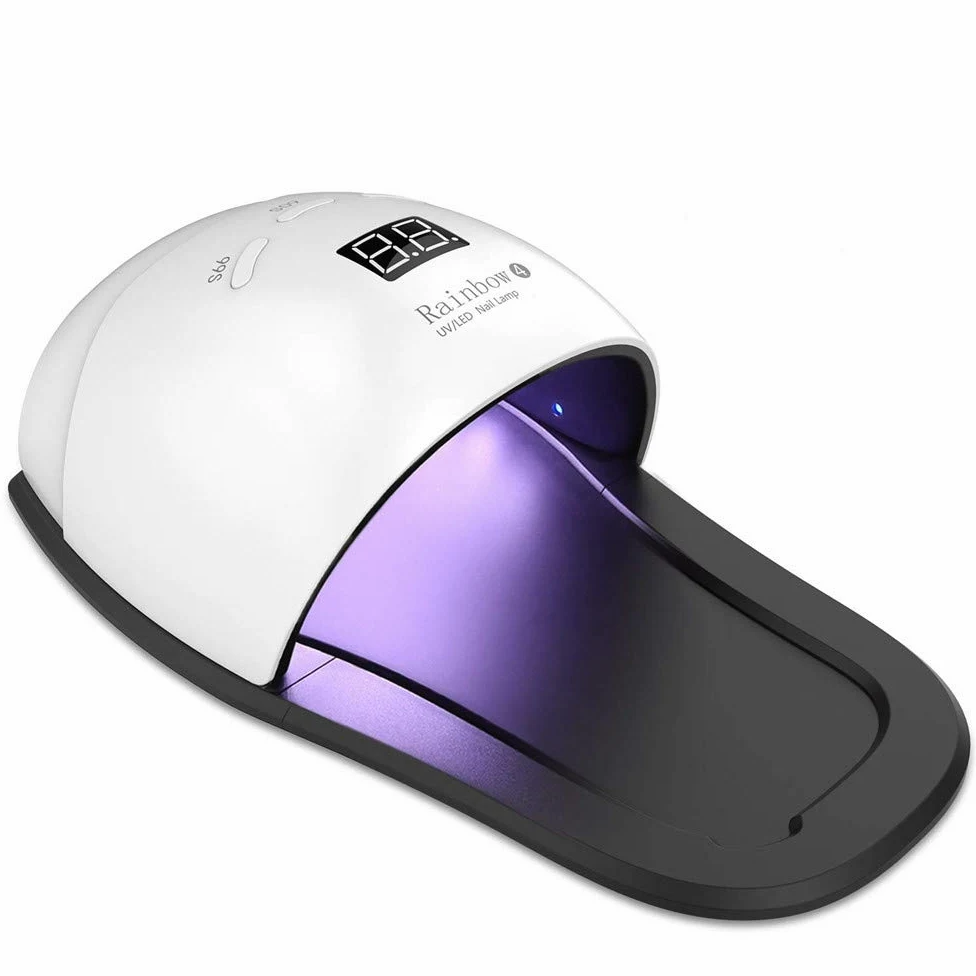 Ruihua Lampada Professionale per Unghie 2 in 1 UV/LED 48 W, Portatile rapida Polimerizzazione nuova Versione per Asciugare unghie delle dita dei piedi e delle dita,Articoli da regalo