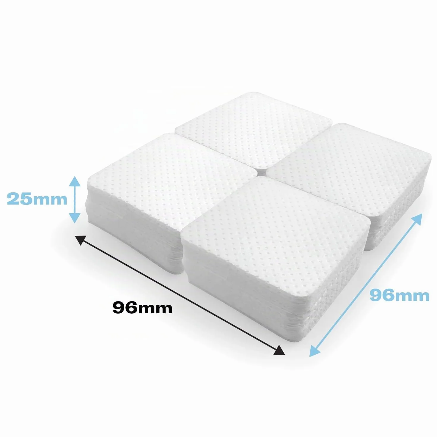 Mylee Salviette per unghie prive di lanugine, 200 pezzi, cuscinetti morbidi per la rimozione di manicure e pedicure, salviette assorbenti, ideali per uso professionale e domestico