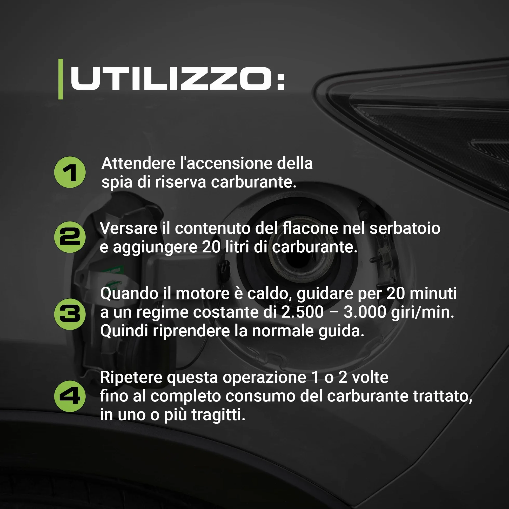 Bardahl Pulitore 5 in 1 Benzina Additivo Multifunzionale 500 ml