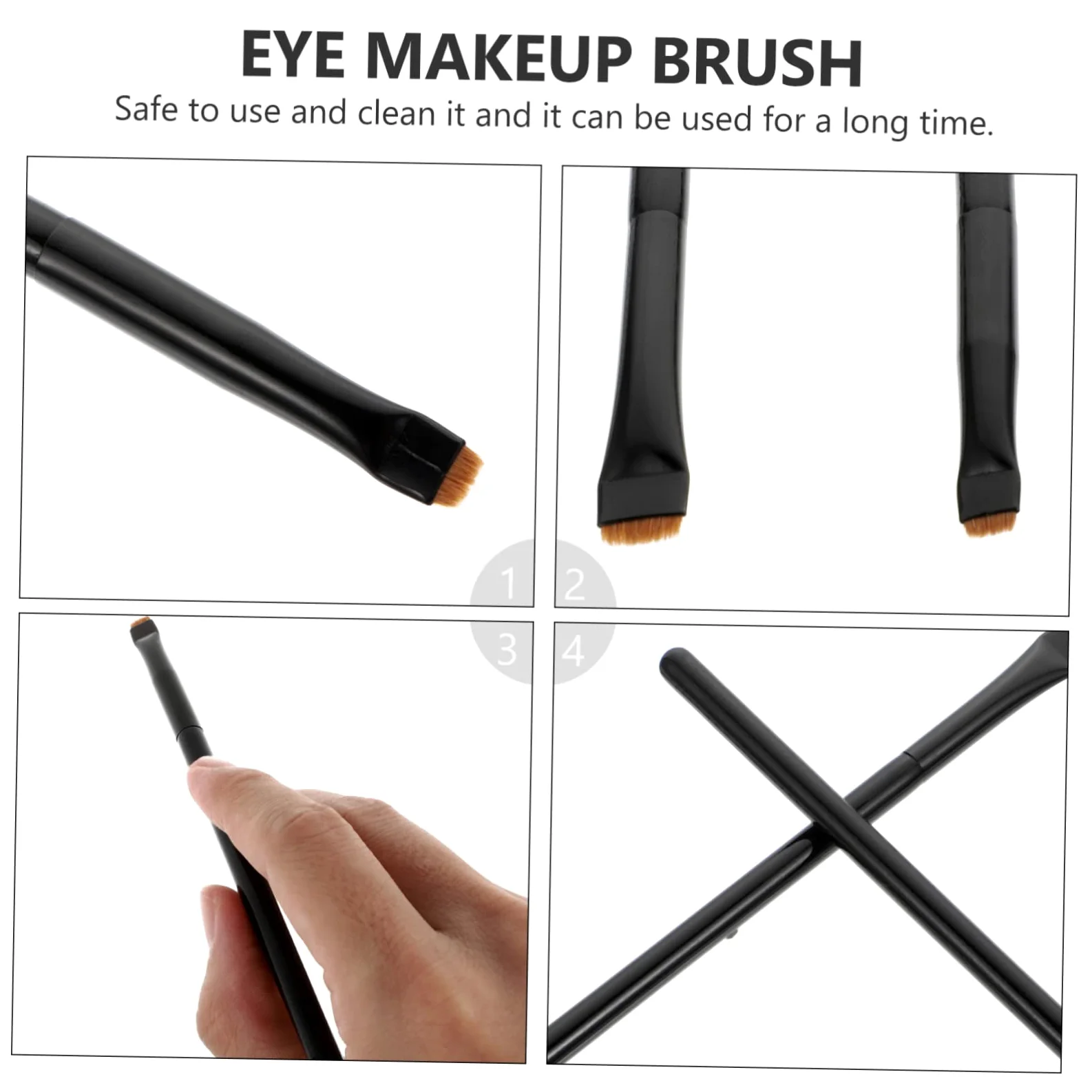 POPETPOP 15pezzi Pennelli Per Trucco Professionale Kit Di Spazzole Per Eyeliner Ombretto e Make up Per Occhi Setole Materiale Di Alta Qualità Per Applicazione Facile e Precisa