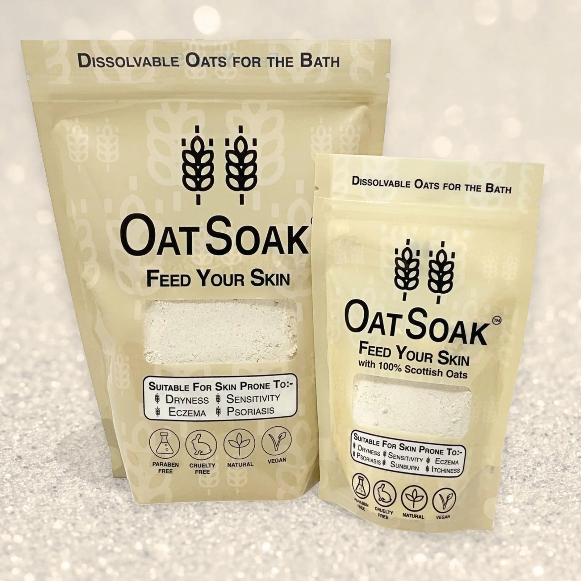 OatSoak - Avena colloidale da 100 g, sollievo dalla varicella, bagno lenitivo per prurito, psoriasi, eczema, varicella e scottature solari, cura della pelle naturale