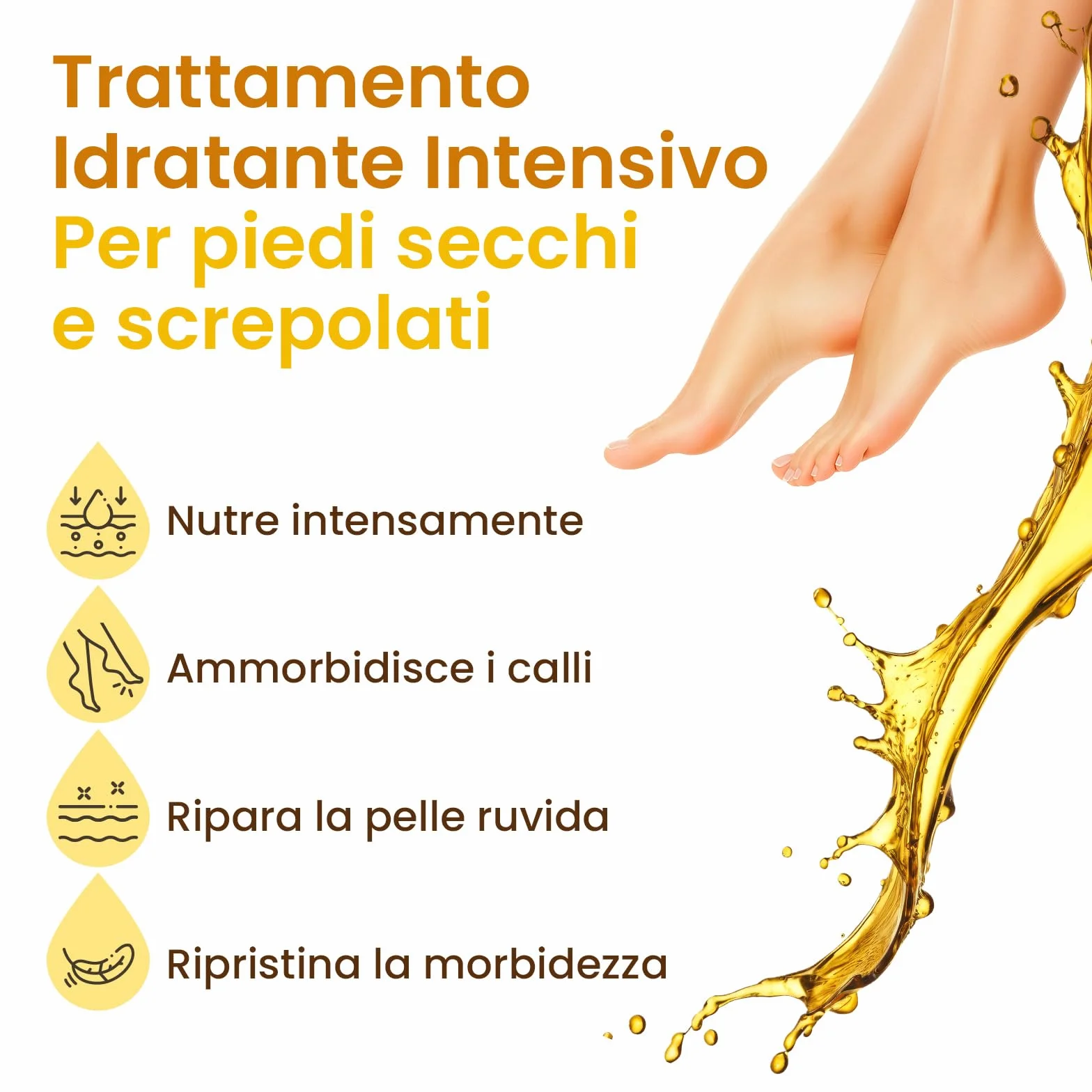 Maschera per Piedi Idratante, Cura per Talloni Screpolati con Burro di Karité, Olio di Jojoba e Vitamina E, Maschera Piedi Secchi Screpolati, (6 Paia)