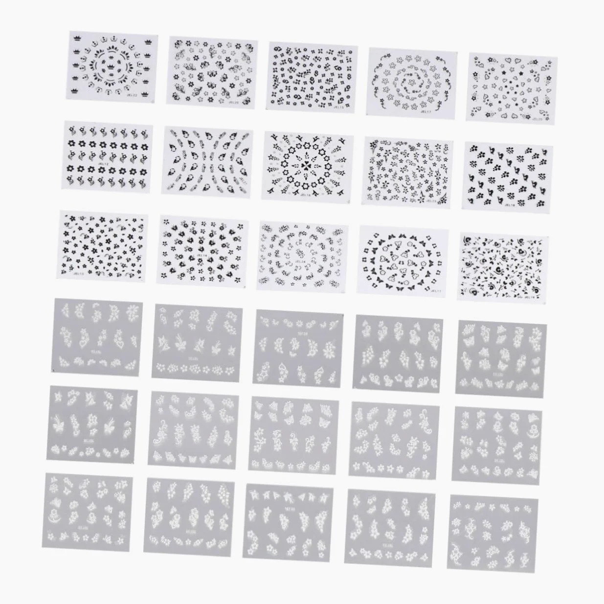 3 Set Stickers Per Nail Art Creativi Adesivi Per Unghie Decorazioni Manicure Per Donne E Ragazze Colorati 50 Pezzi*3