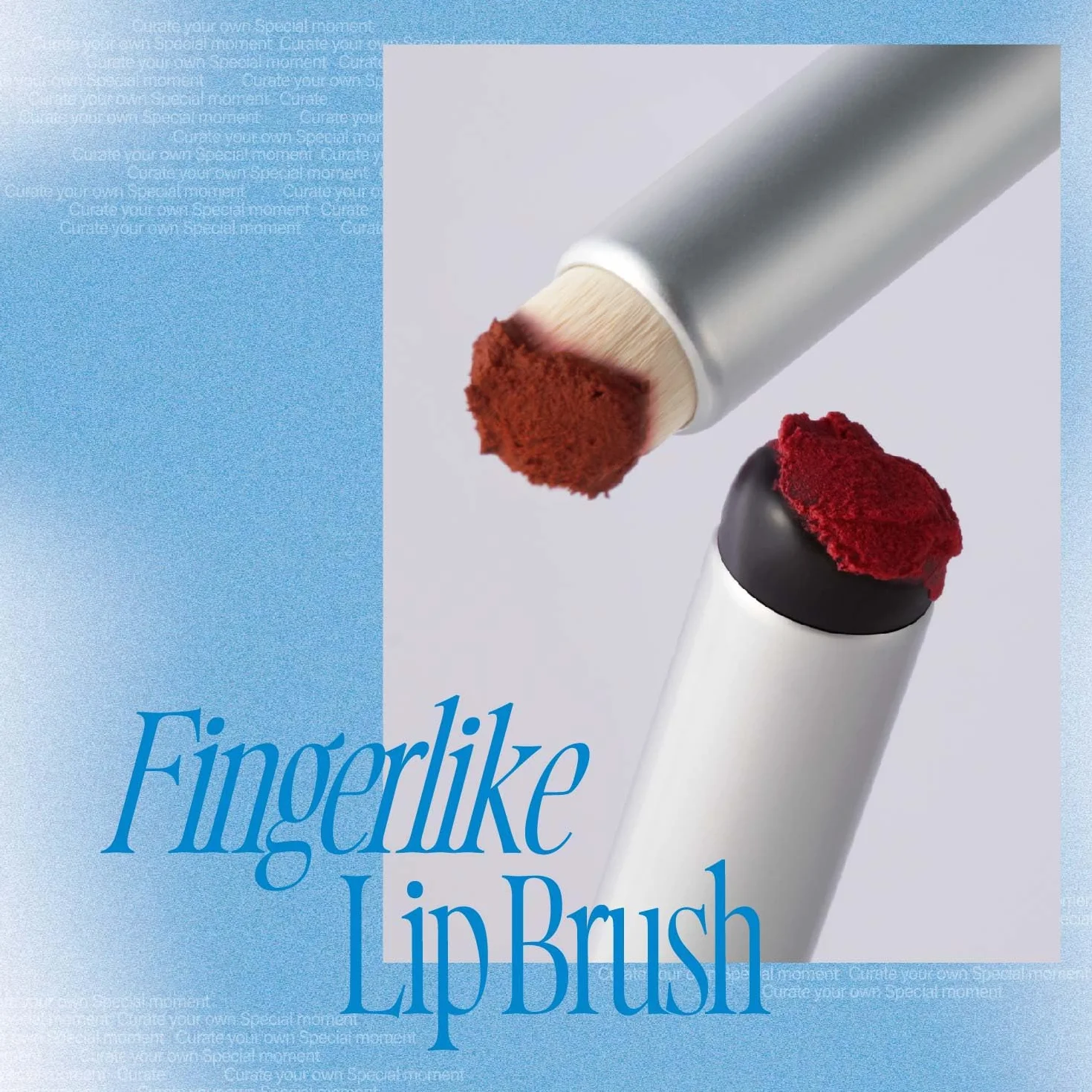 fwee Pennello per labbra in silicone | Pennello per trucco multifunzione con cappuccio blu