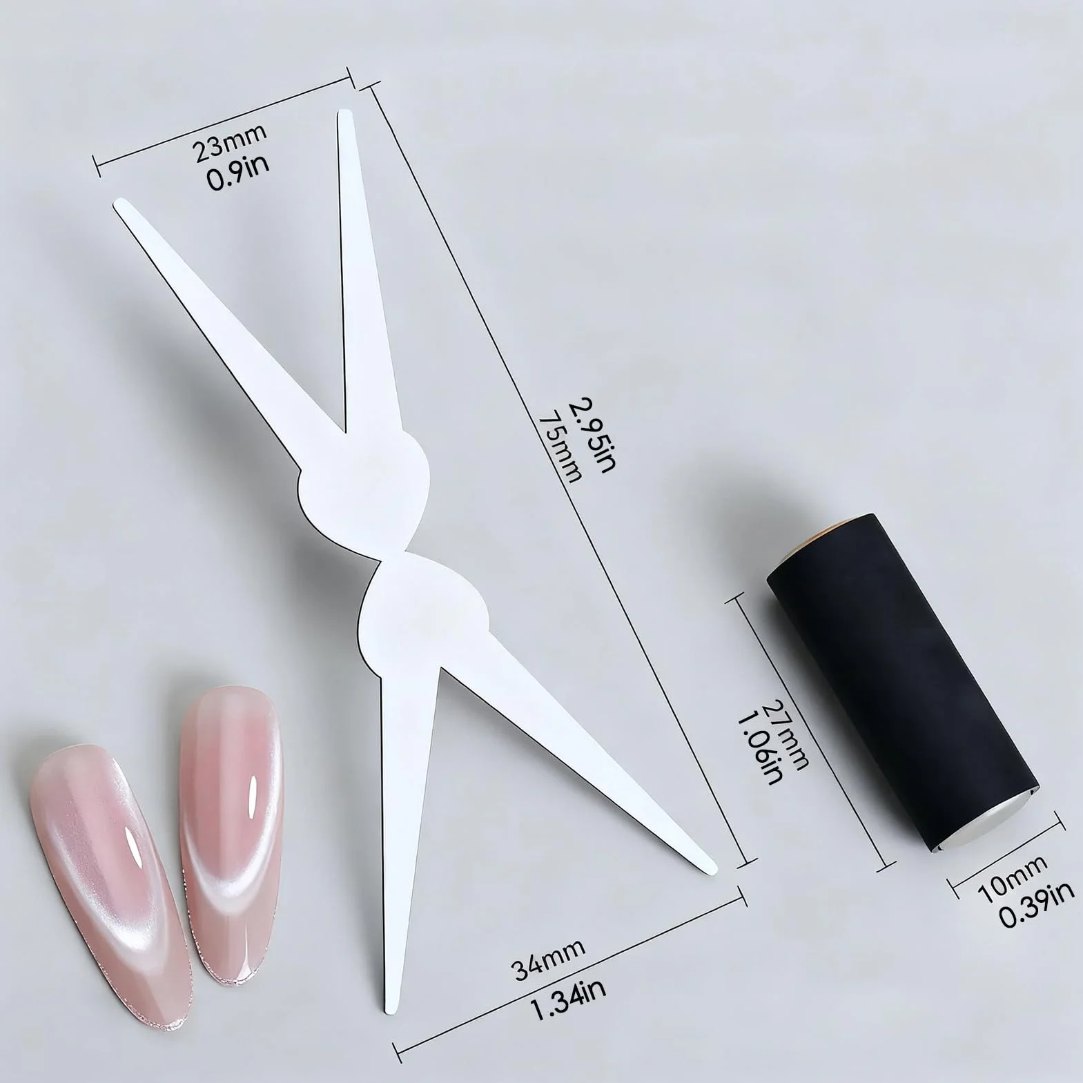 Magnete per Smalto | Doppia Testa Portatile per Unghie | Strumento Magnetico Manicure - Per Principianti Party Casa Studio Viaggio