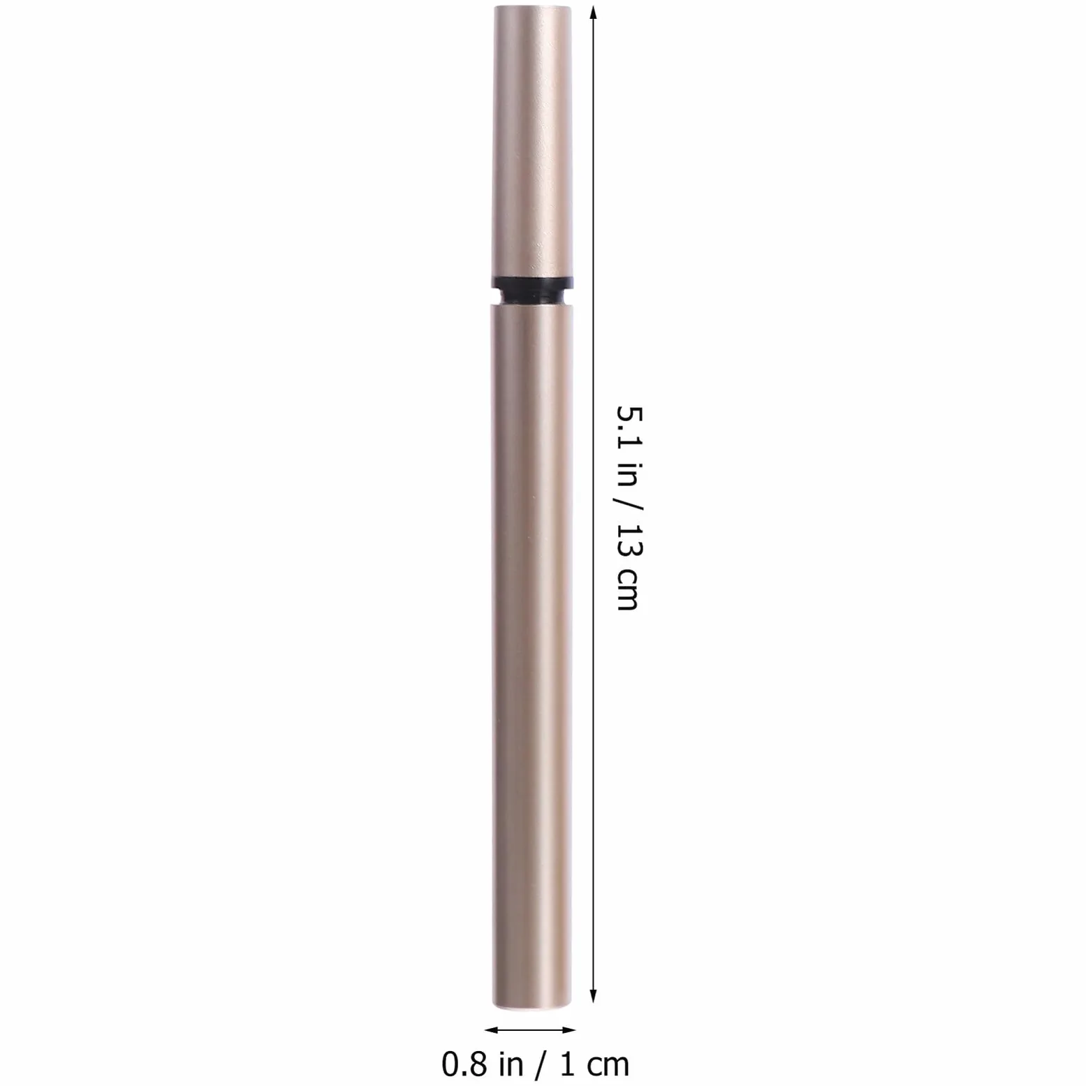 Tubo Eyeliner Ricaricabile 1ml Oro in Plastica, 5 Pezzi | Contenitore Liquido Vuoto, Leggero e Portatile, per Negozi Cosmetici e Grossisti