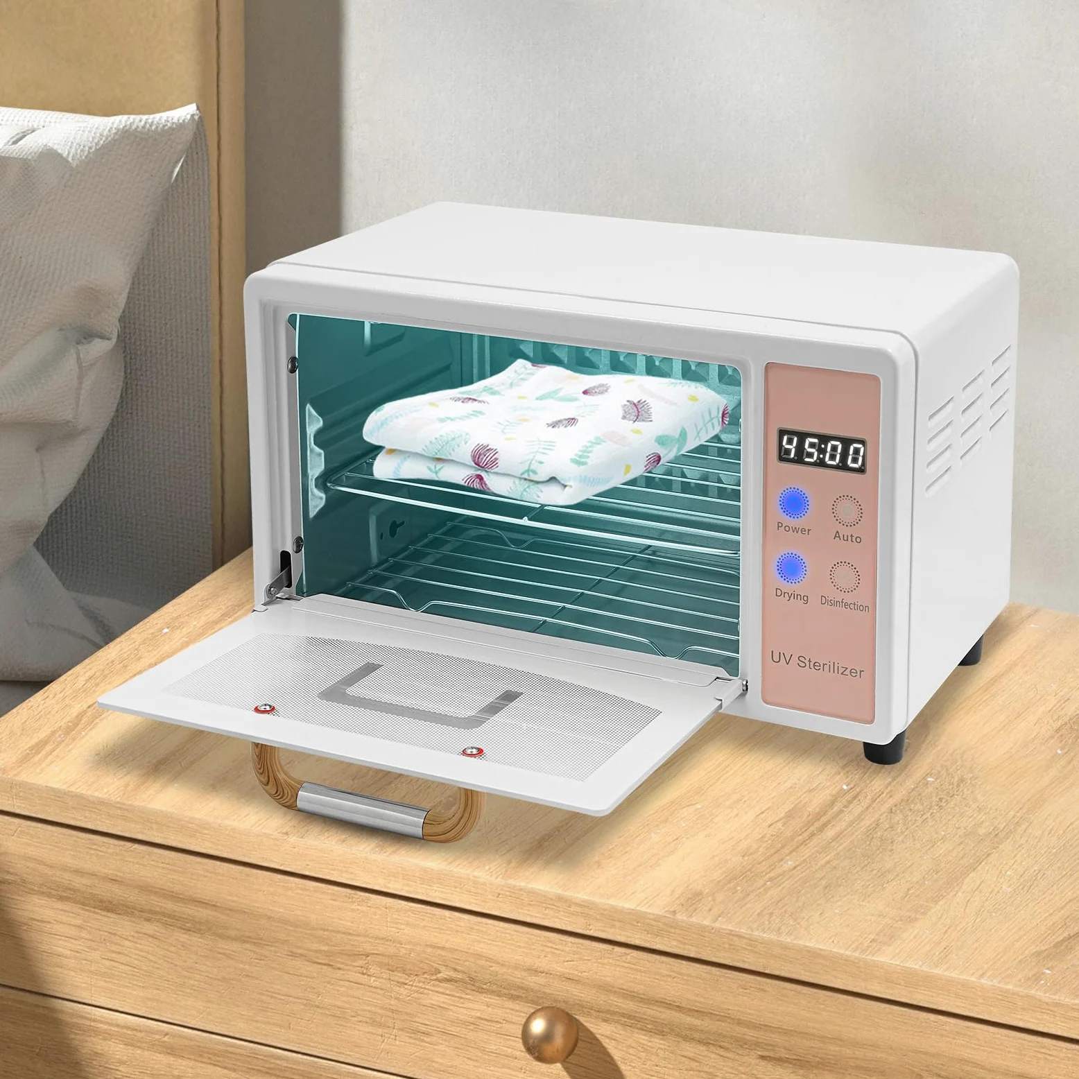 Sterilizzatore multifunzione, sterilizzatore ad aria calda UV disinfettante, sterilizzatore per strumenti con funzione di essiccazione per strumenti per unghie, strumenti cosmetici, strumenti da