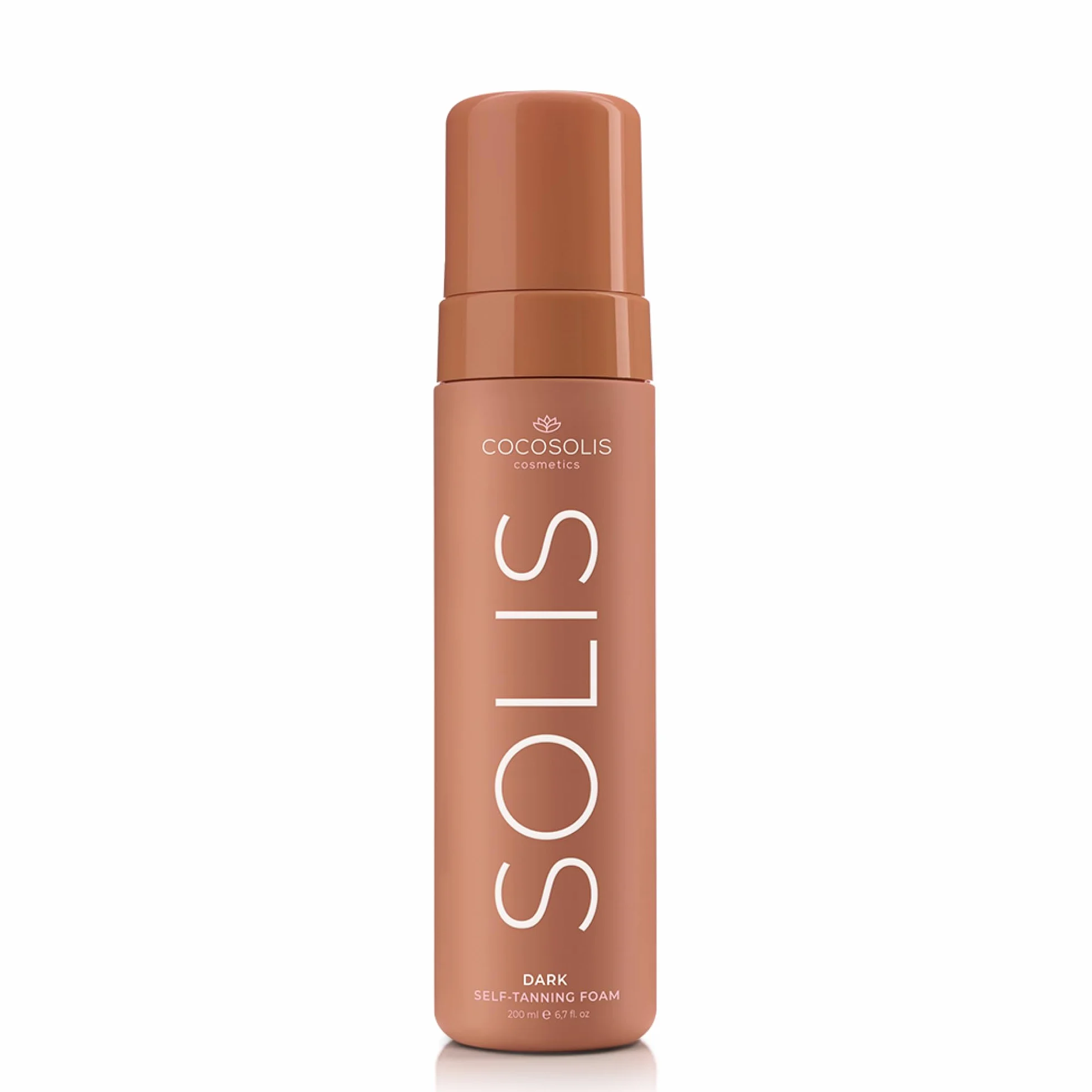 COCOSOLIS SOLIS Dark Autoabbronzante per viso e corpo, mousse per unabbronzatura naturale e di lunga durata, con DHA vegetale (200 ml)